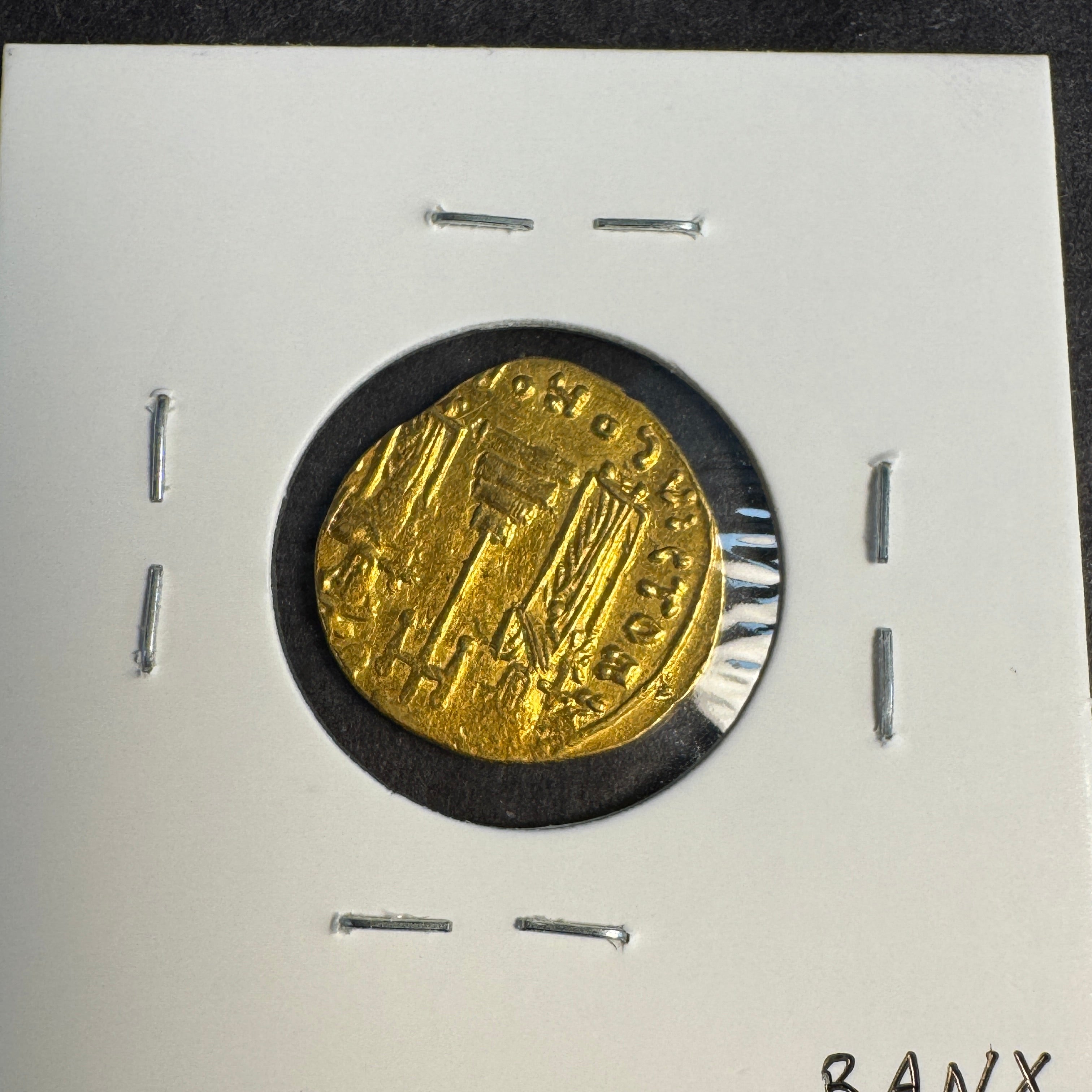 (661-63 AD) Heraclius & Tiberius Byzantine Empire AV Solidus, Constantinople, Obv: Constans II & Constantine IV