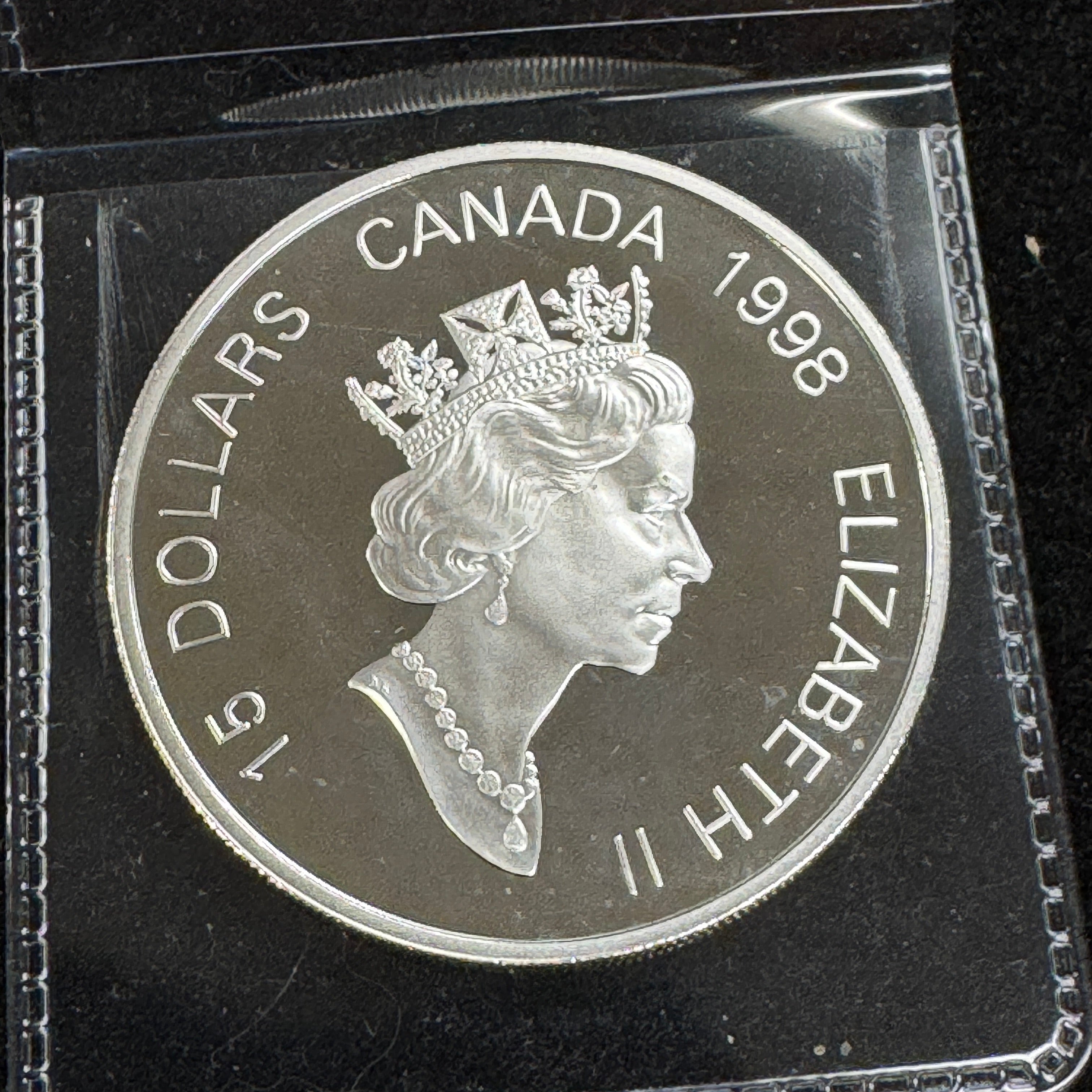 1998 Canada $15 Zodiac 24k Gold Plate Year of the Tiger Proof