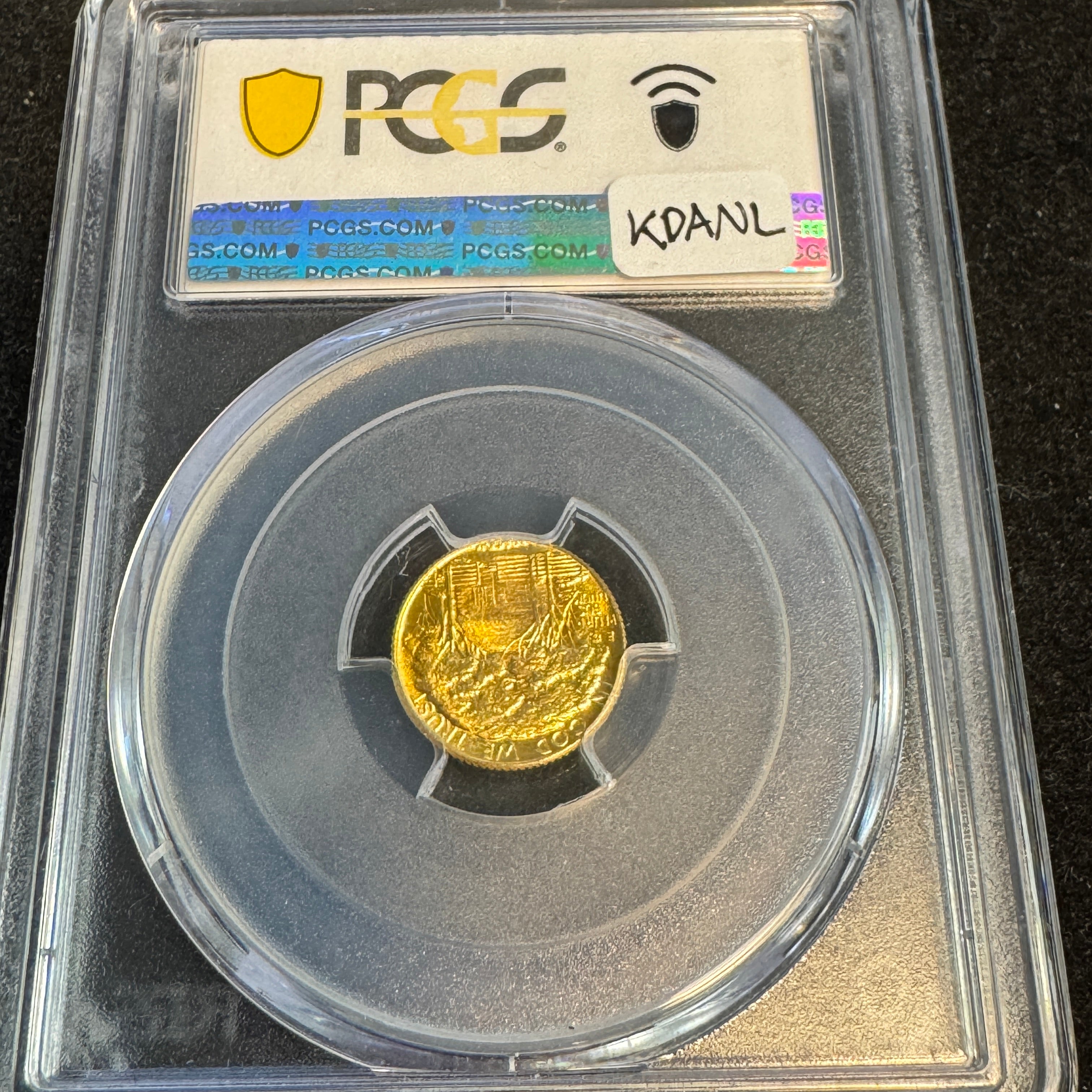 1922 Grant Commemorative Gold $1, No Star, PCGS MS-67 Green CAC Approved