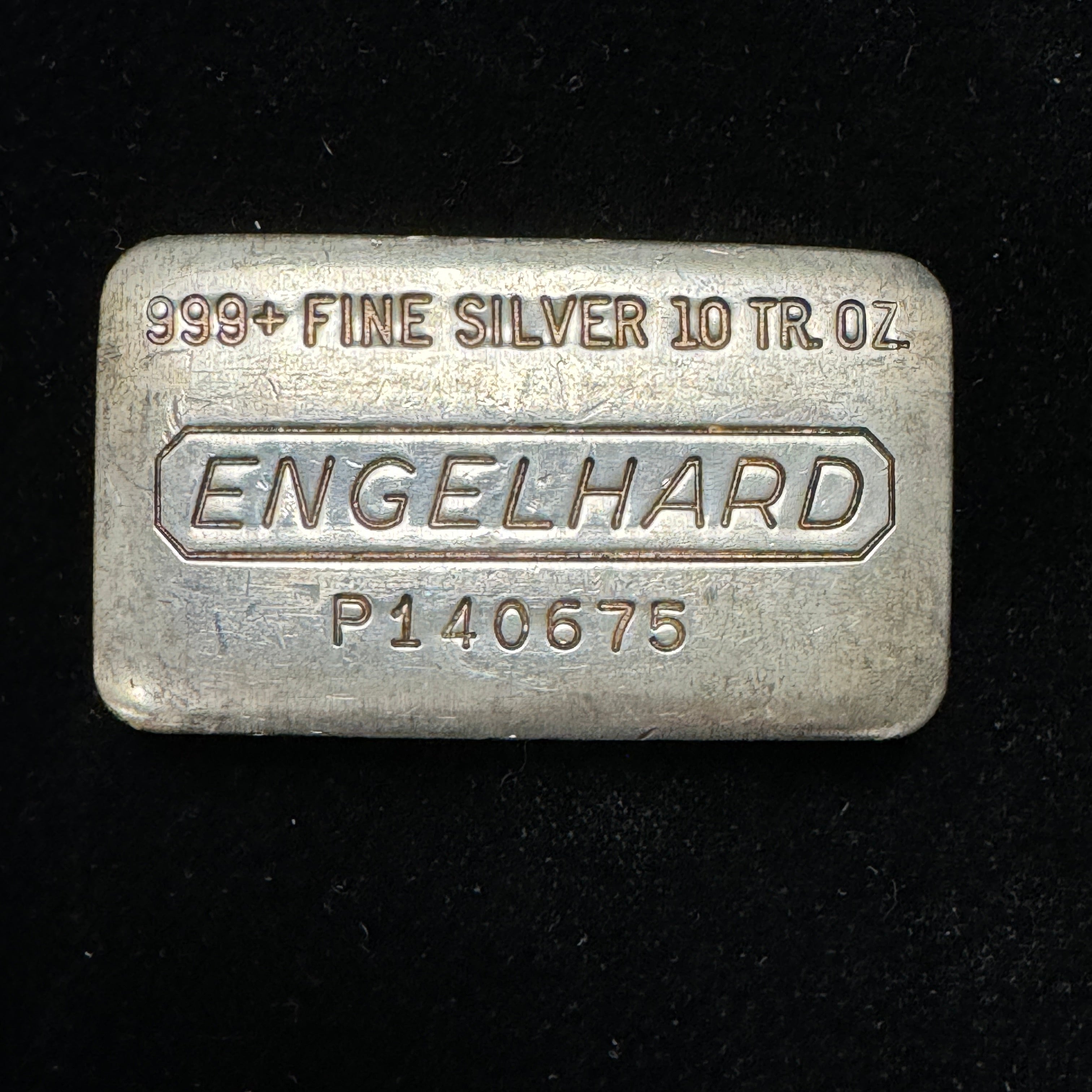Engelhard 10 oz Silver Bar, P Series, Vintage Loaf, # will vary