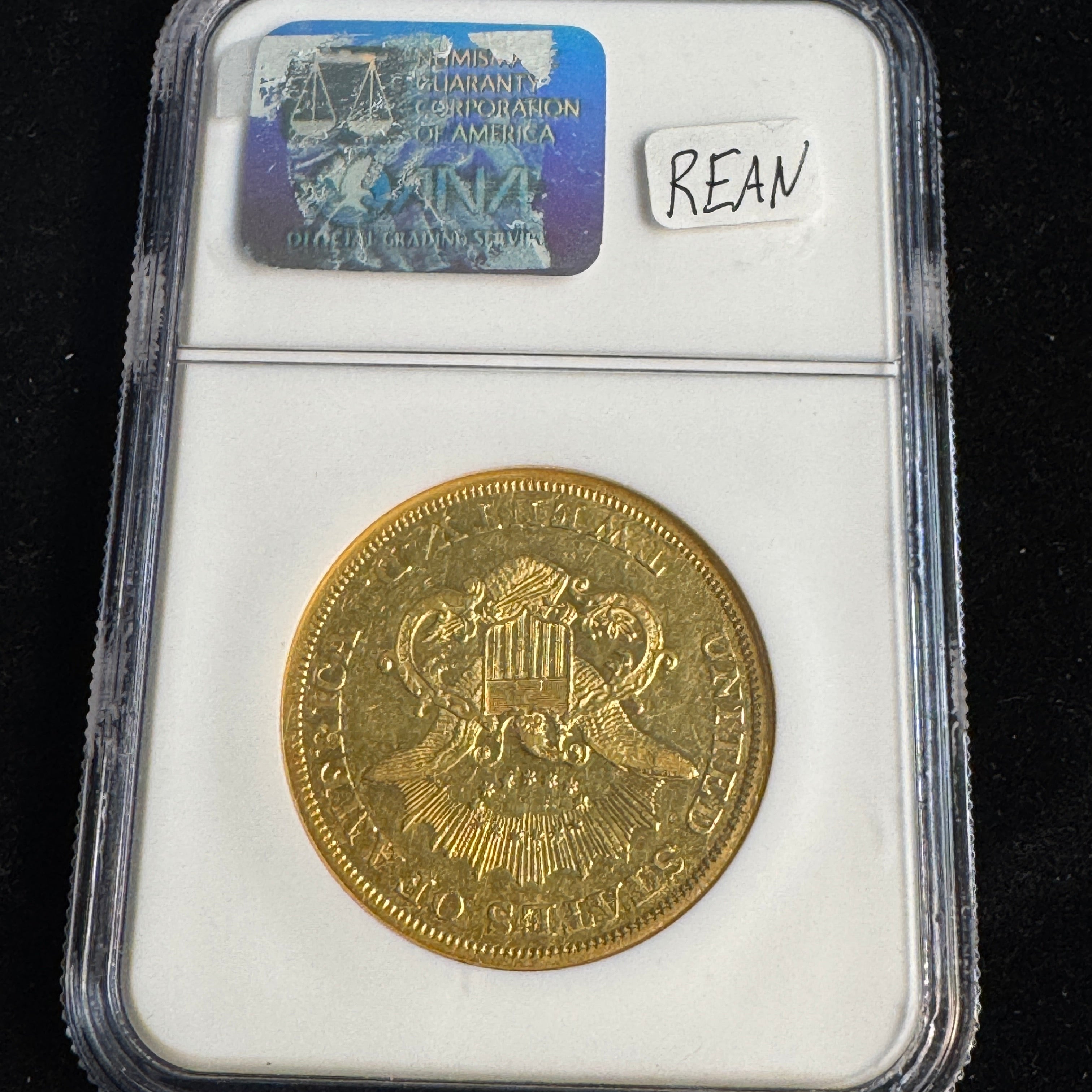 1850 Liberty Head $20 US Gold, NGC XF-40