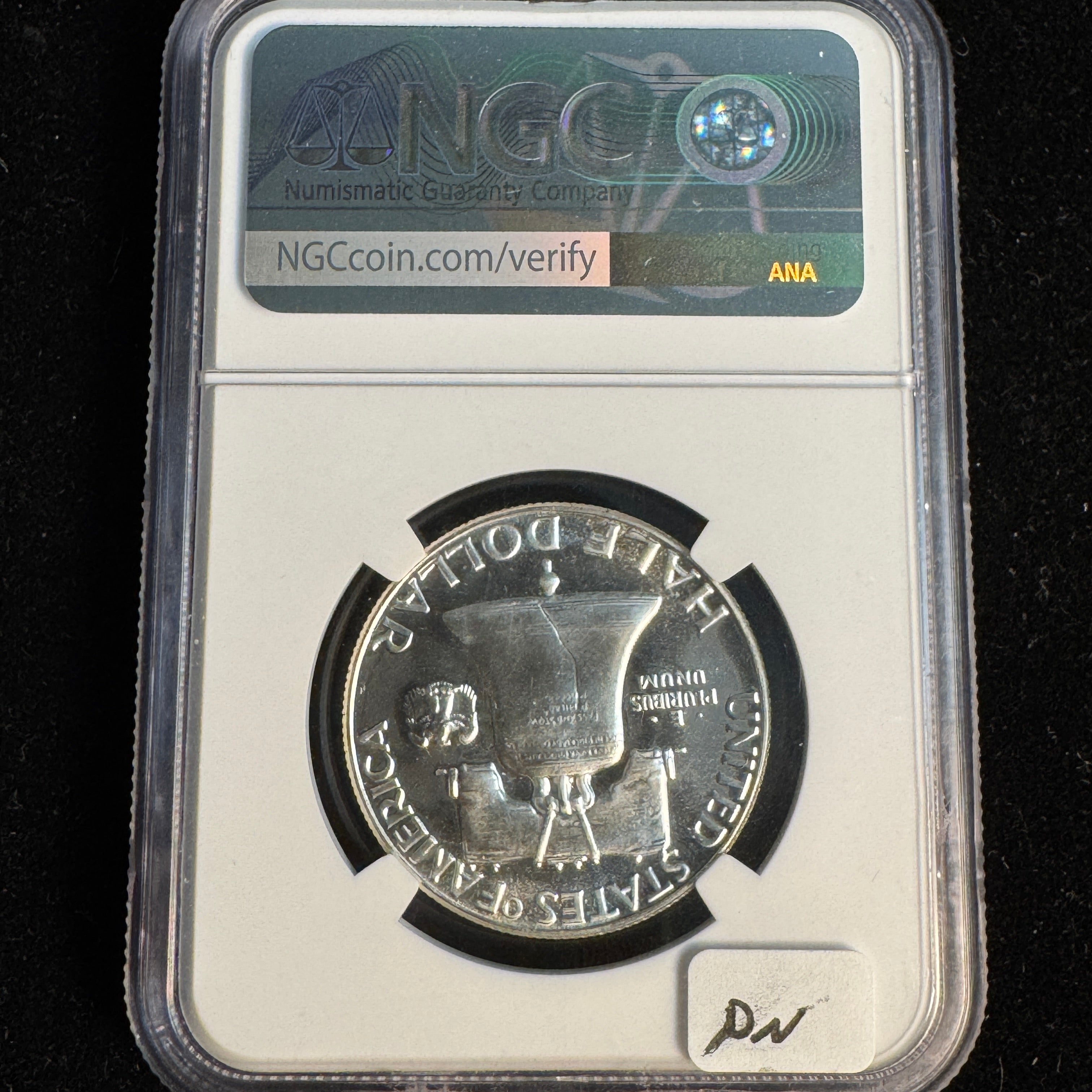 1956 Type 1 Proof Franklin Half 50c , NGC PF-67