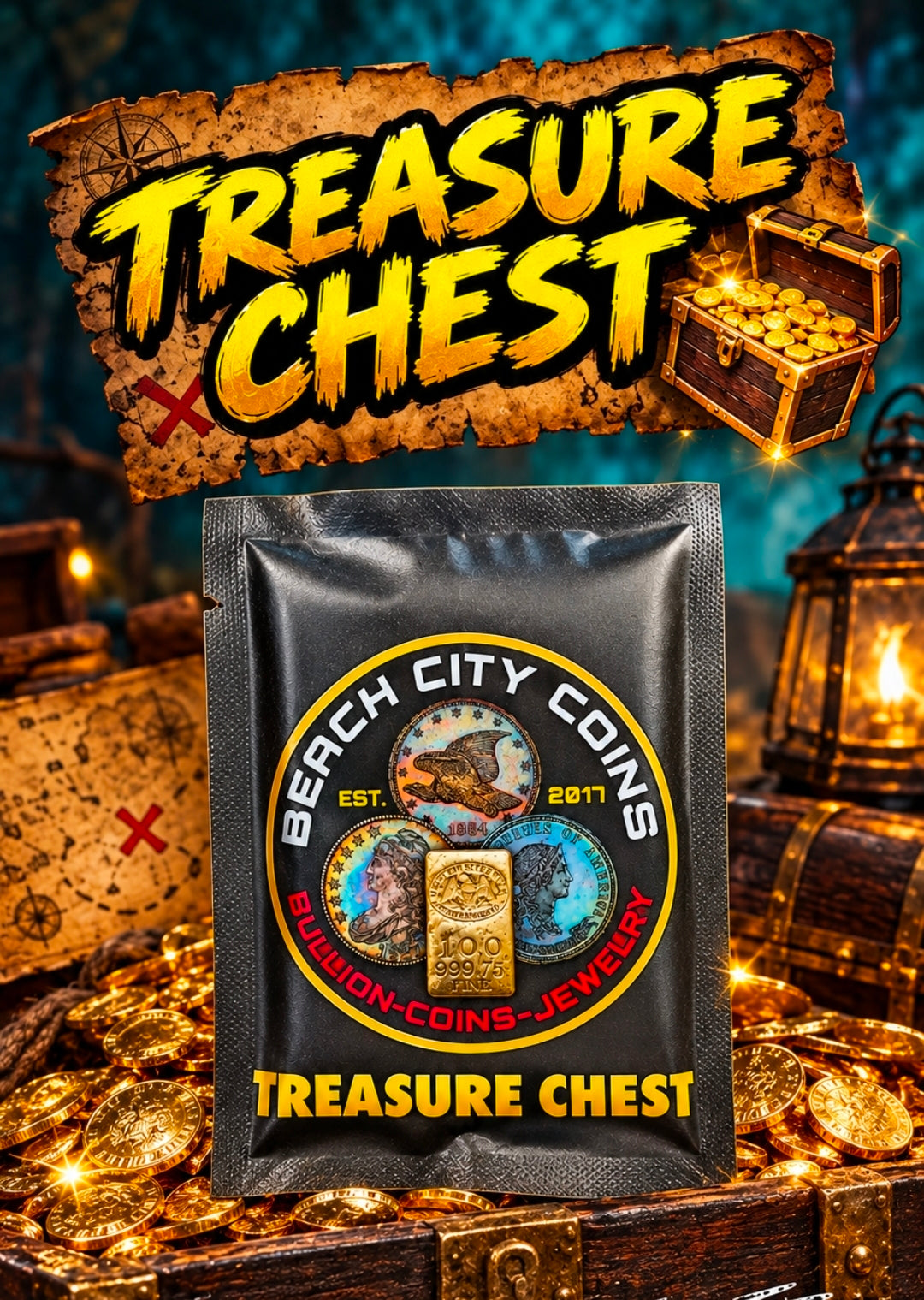 Beach City Coins Treasure Chest Coin Pack