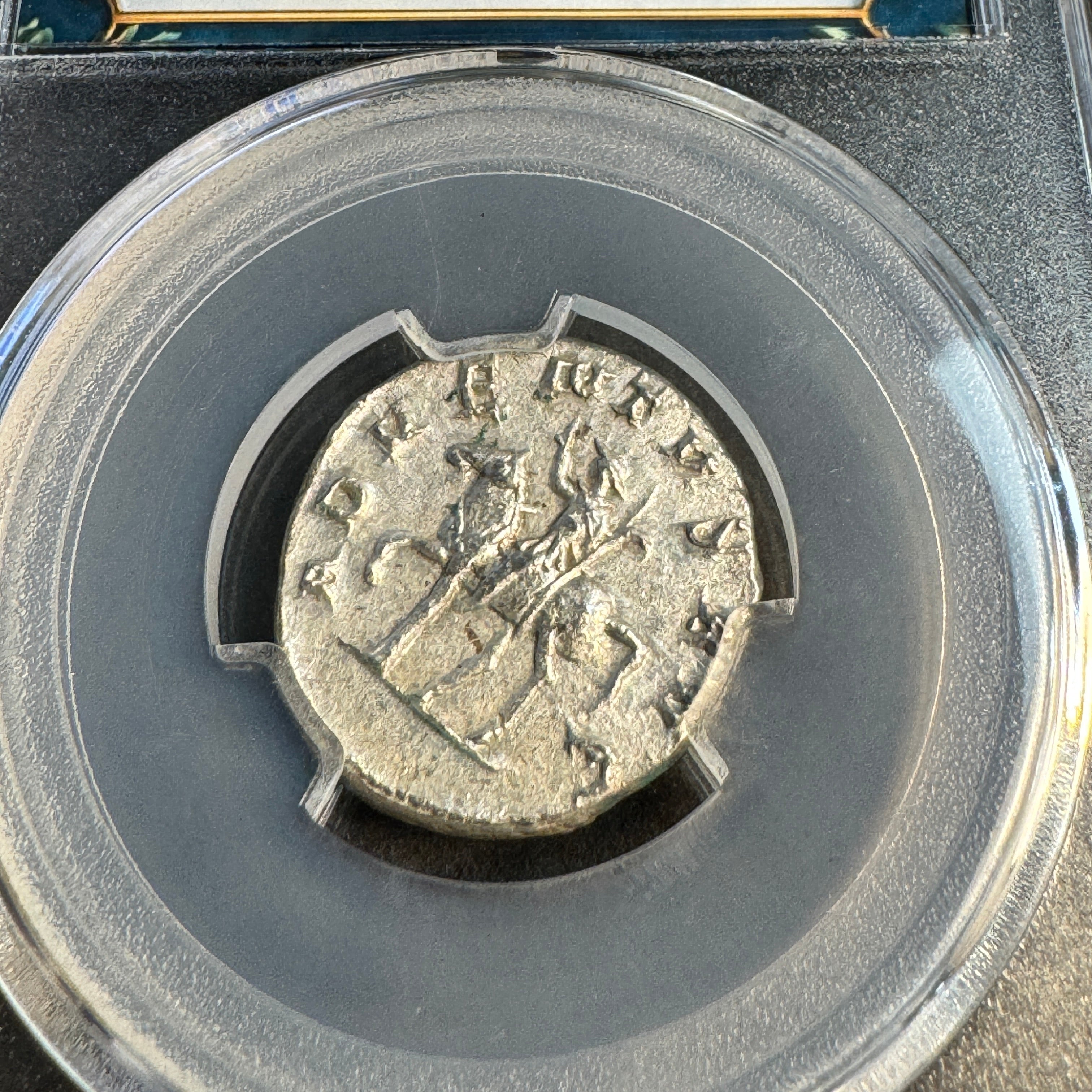 Trajan Decius (249-251 AD) AR Antoninianus, Rv Decius Mounted, RIC-11B, PNC AU