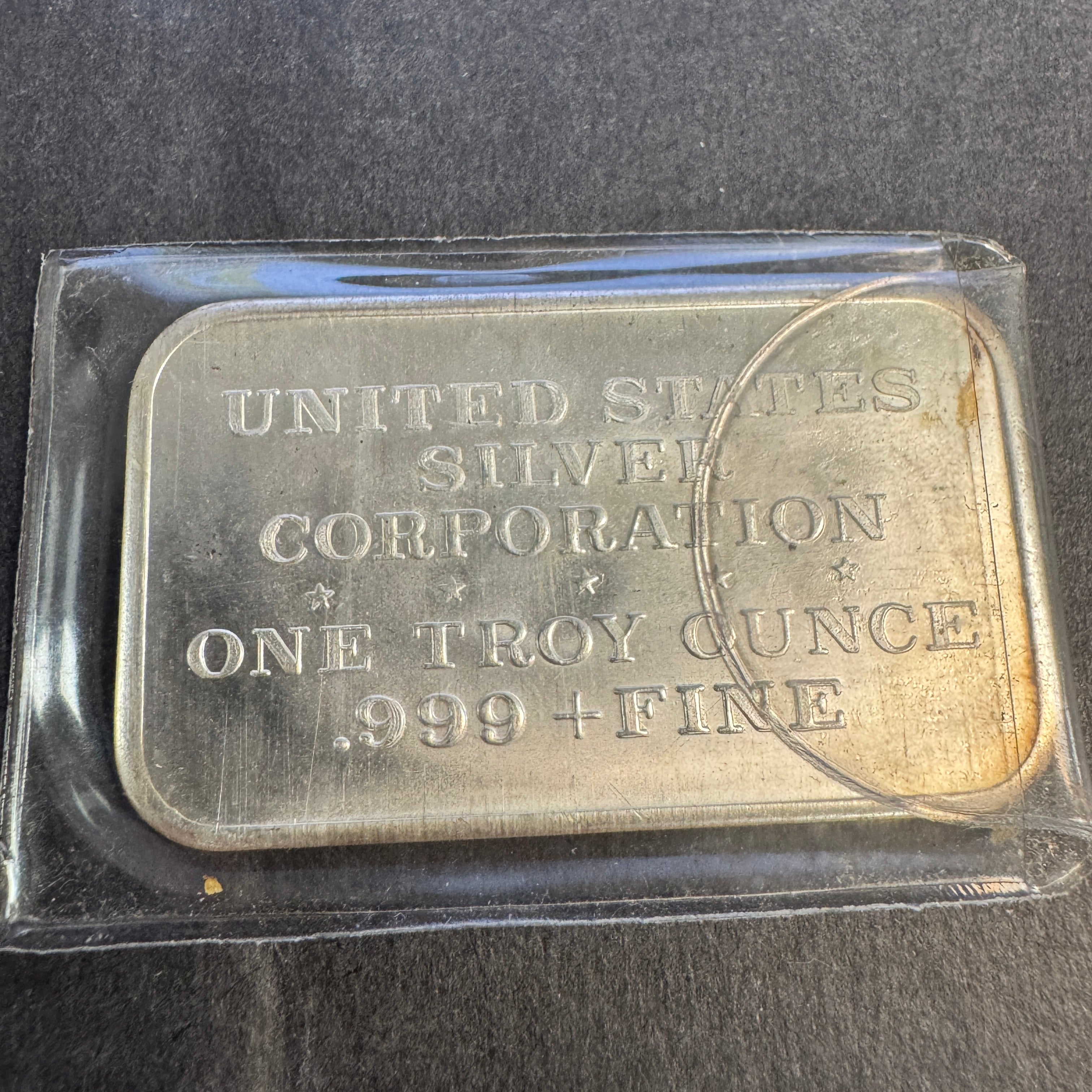 1973 San Diego Zoo, vintage US Silver Corp 1oz 999 Silver Bar