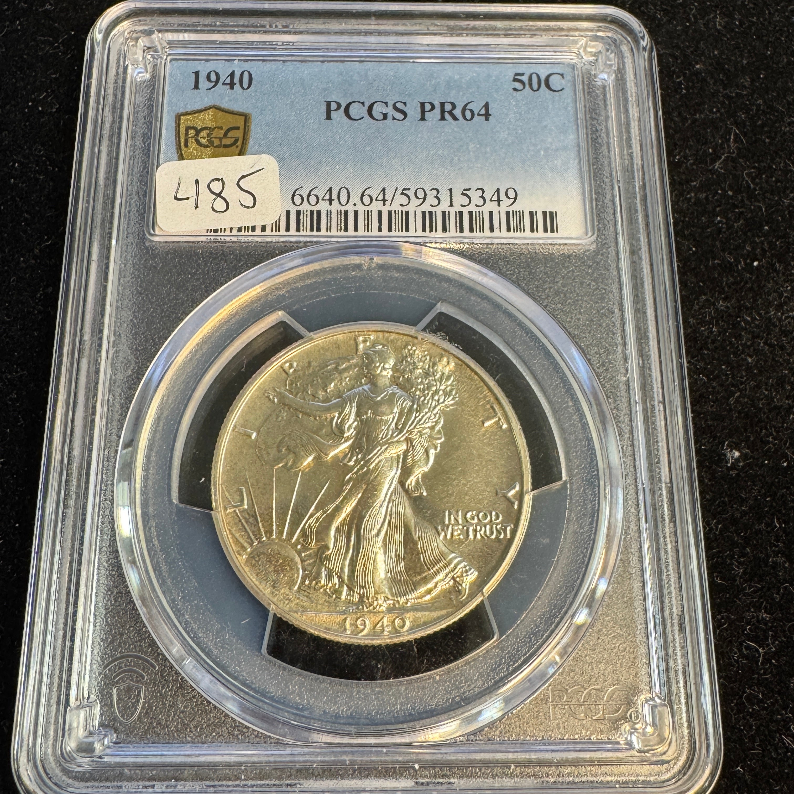 1940 Walking Liberty Half Dollar PROOF, PCGS PR-64