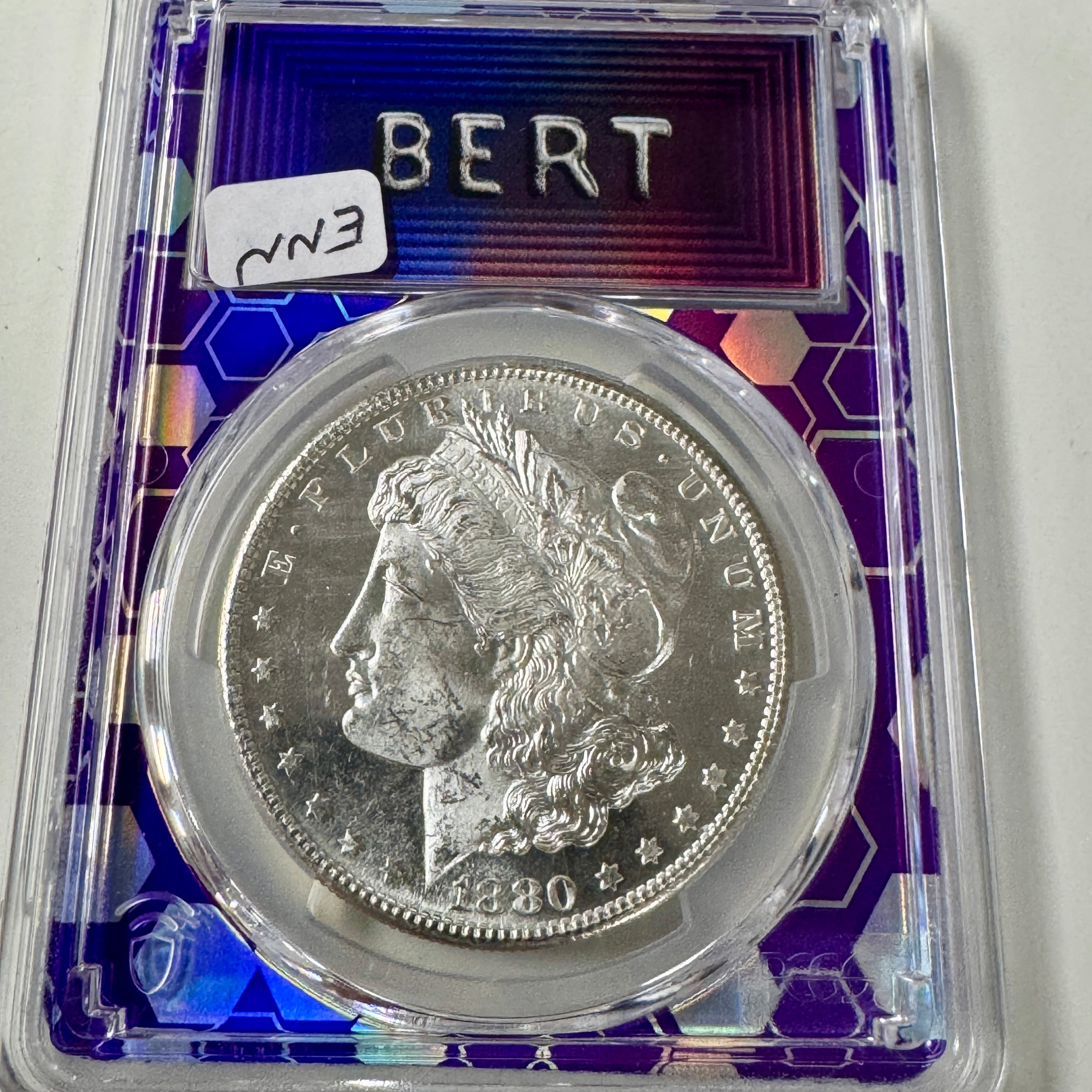 1880-S Morgan Silver Dollar, PCGS MS-64 Green CAC