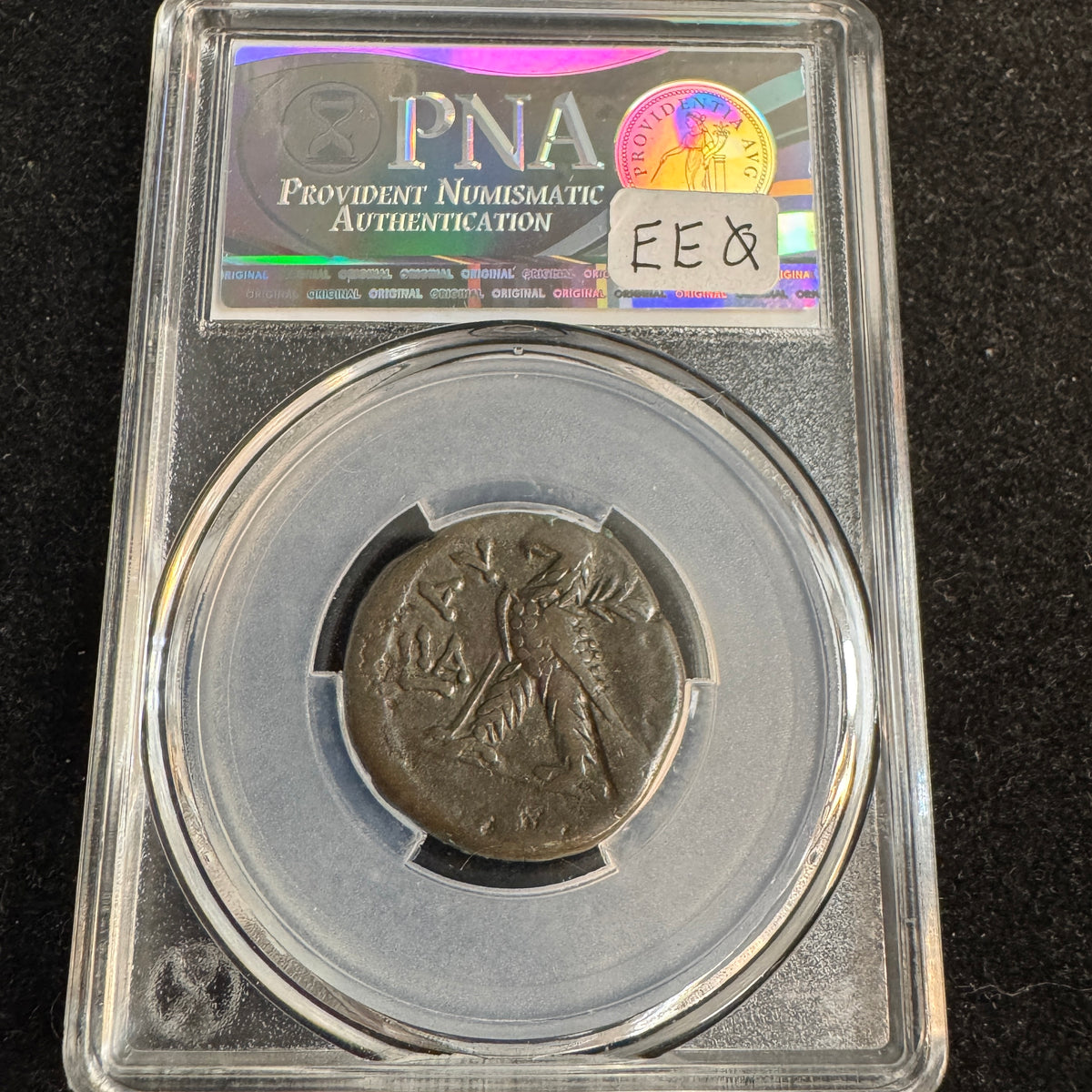 Nero (54-68 AD) Roman Egypt BI Tetradrachm, Alexandria RY 11 (64/5 AD) RV: Eagle - PNA Choice VF