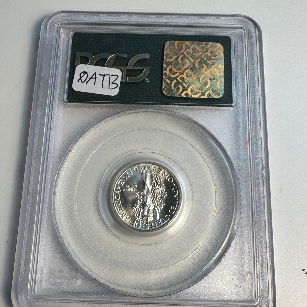 1938-D Mercury Dime 10c, OGH PCGS MS-65 FB