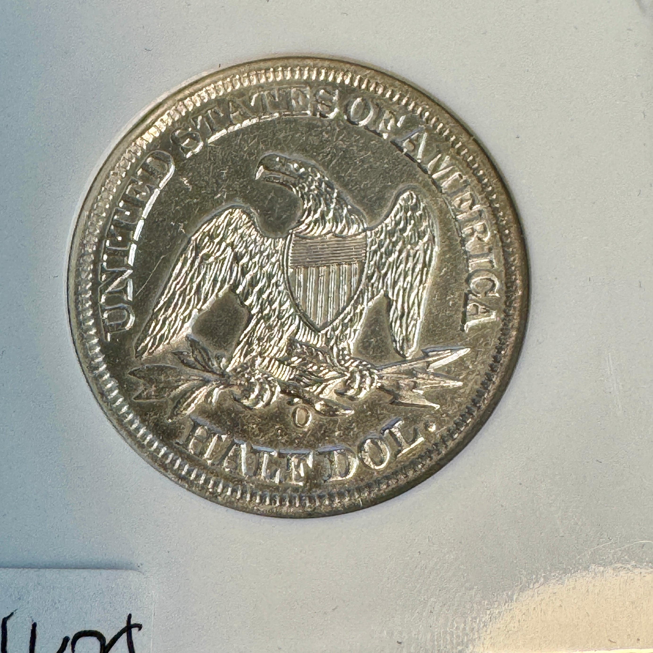 1859-O Seated Half Dollar - SS REPUBLIC Shipwreck recovery with Bag Impression, NGC Certified