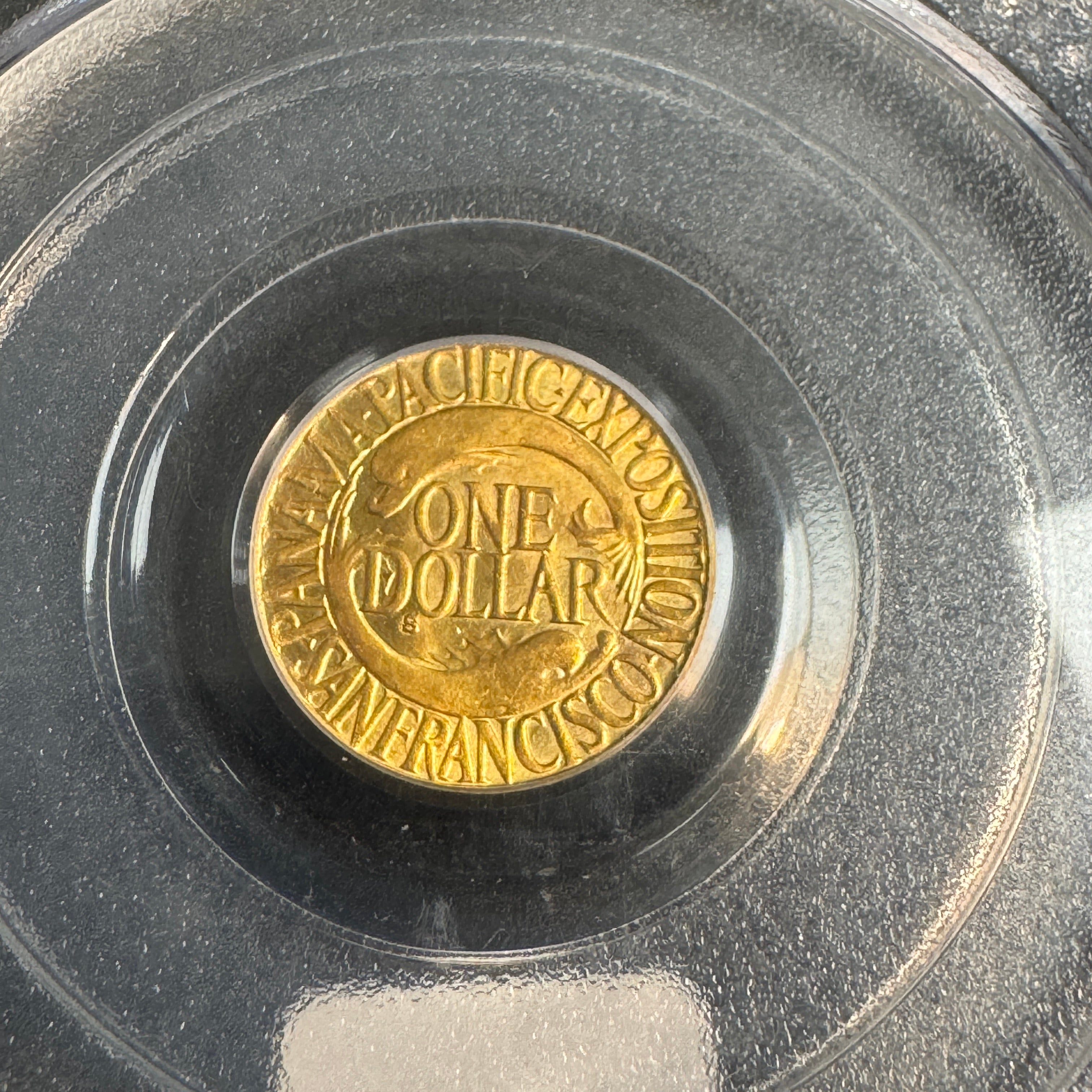 1915-S Panama-Pacific Expo $1 Gold Dollar, PCGS MS-65 Green CAC