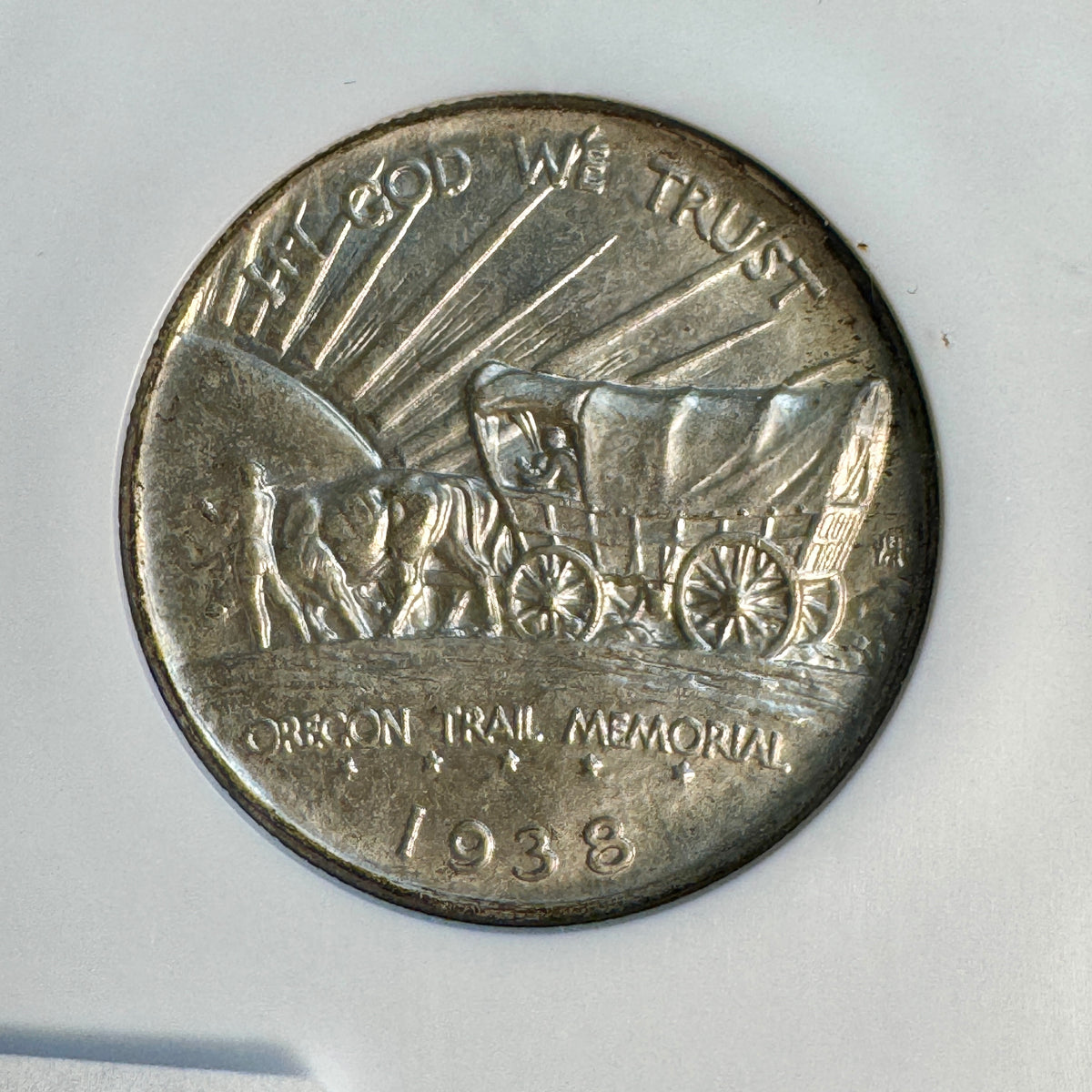 1938-S Oregon Trail Half Dollar, NGC MS-65 + Green CAC