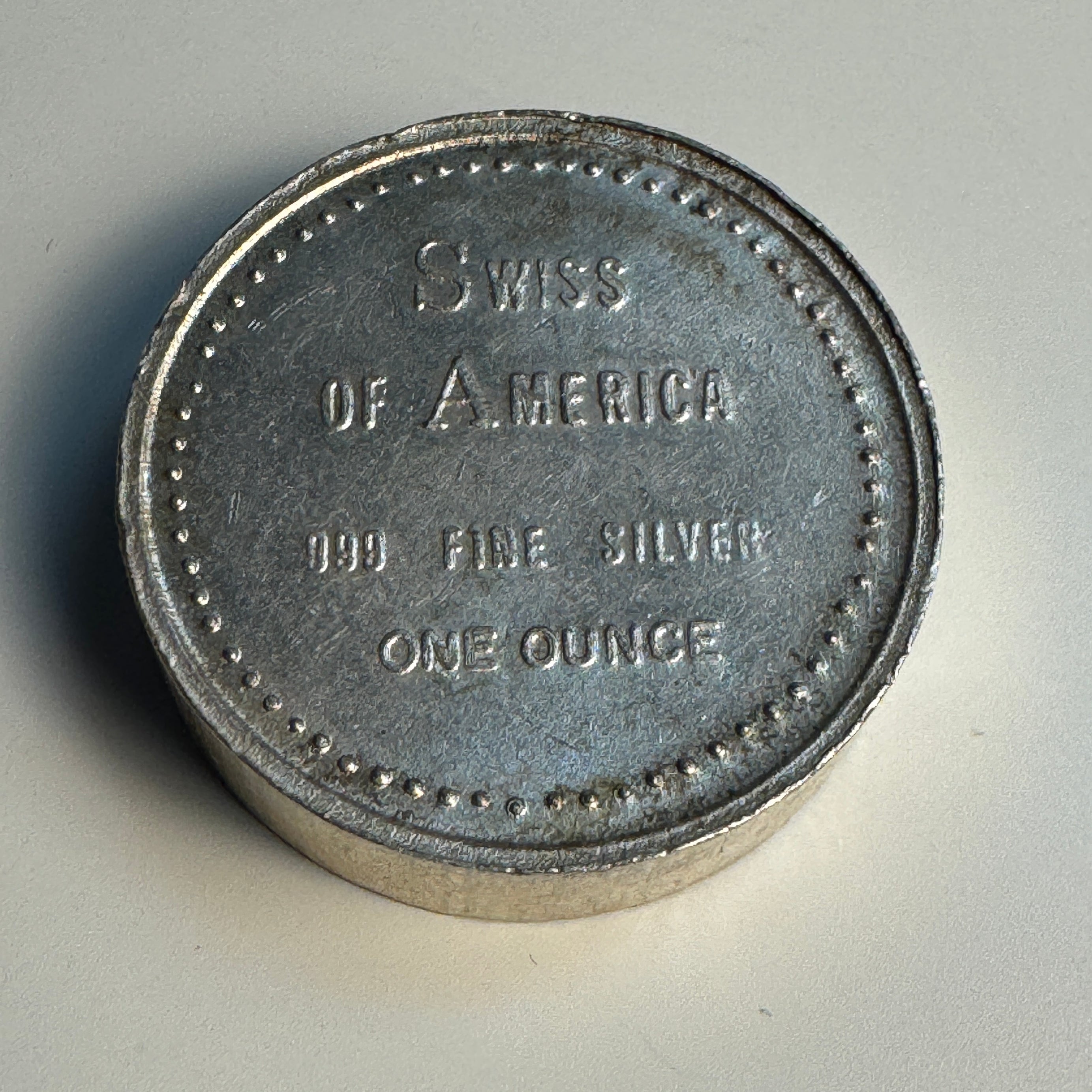 Swiss of America 1oz 999 Silver vintage “Rollo” Round - Grand Teton