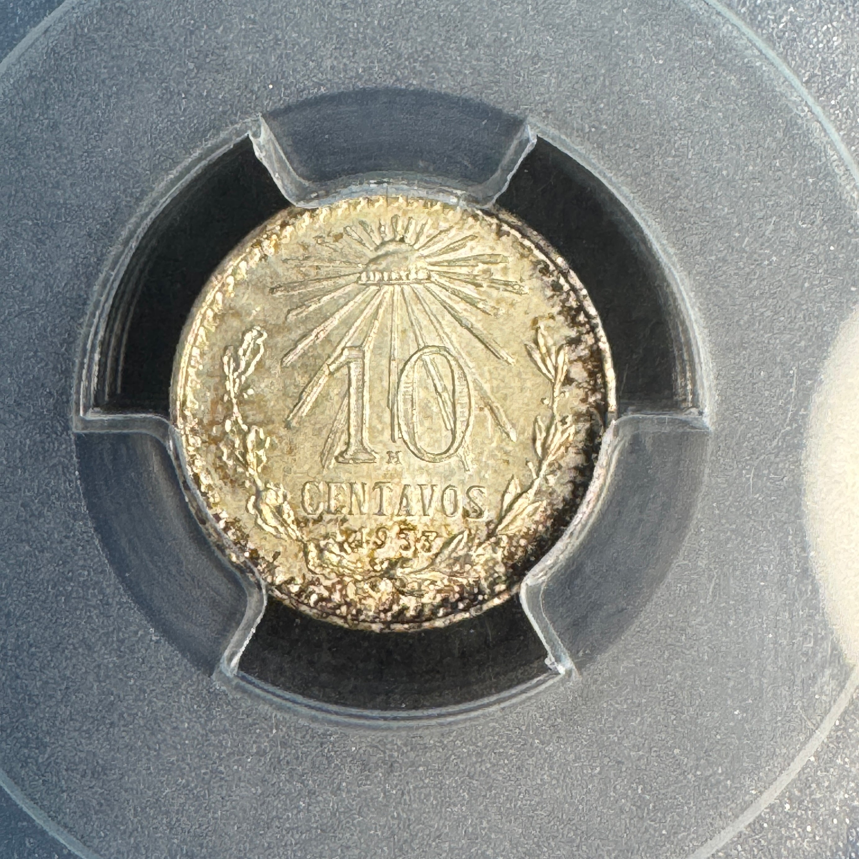 1933-M Mexico 10 Centavos silver, PCGS MS-65 🇲🇽