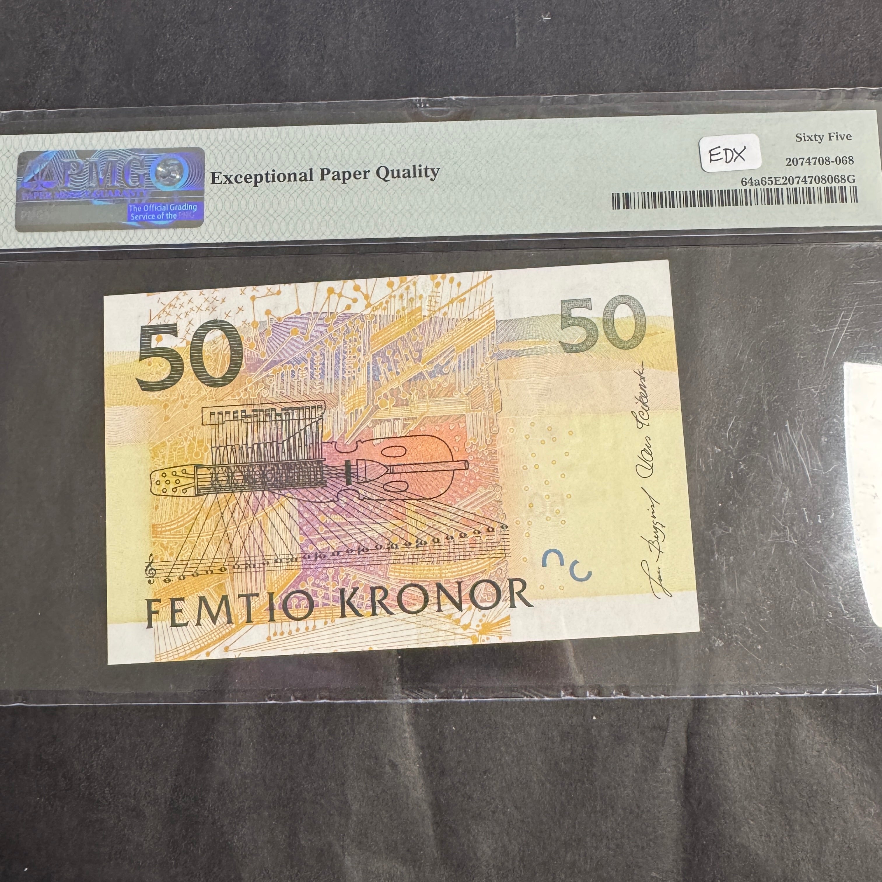 2004 Sweden 50 Kronor, Jenny Lind, P#64a, PMG 65 Gem Unc EPQ