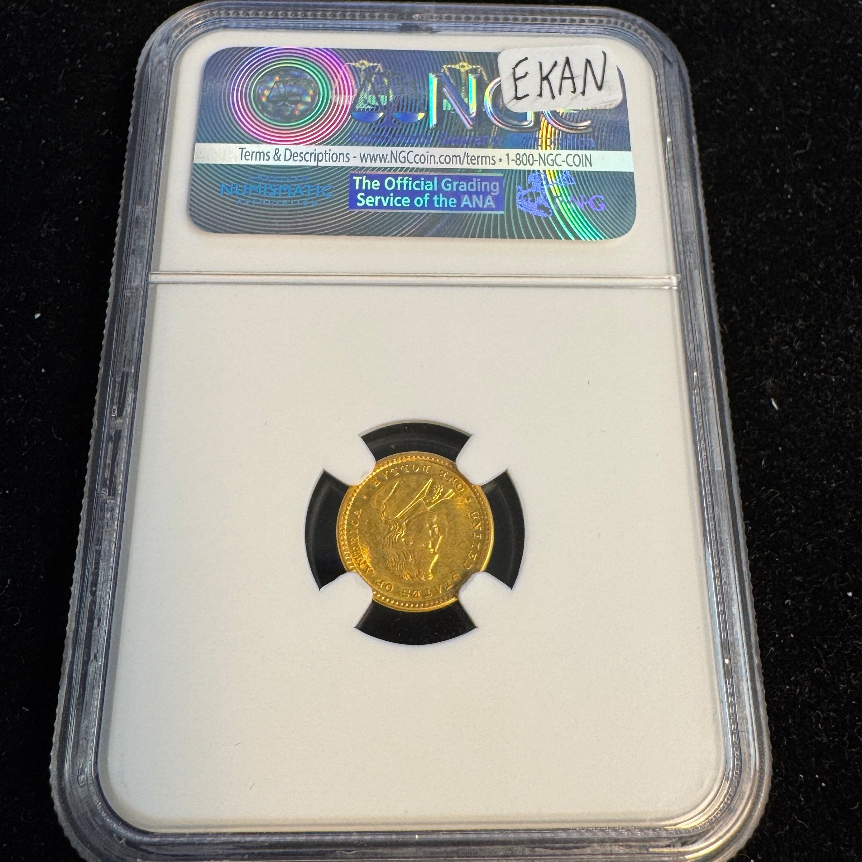 1905 Lewis & Clark Commemorative Gold Dollar, Ex-Eric P. Newman, NGC MS-64
