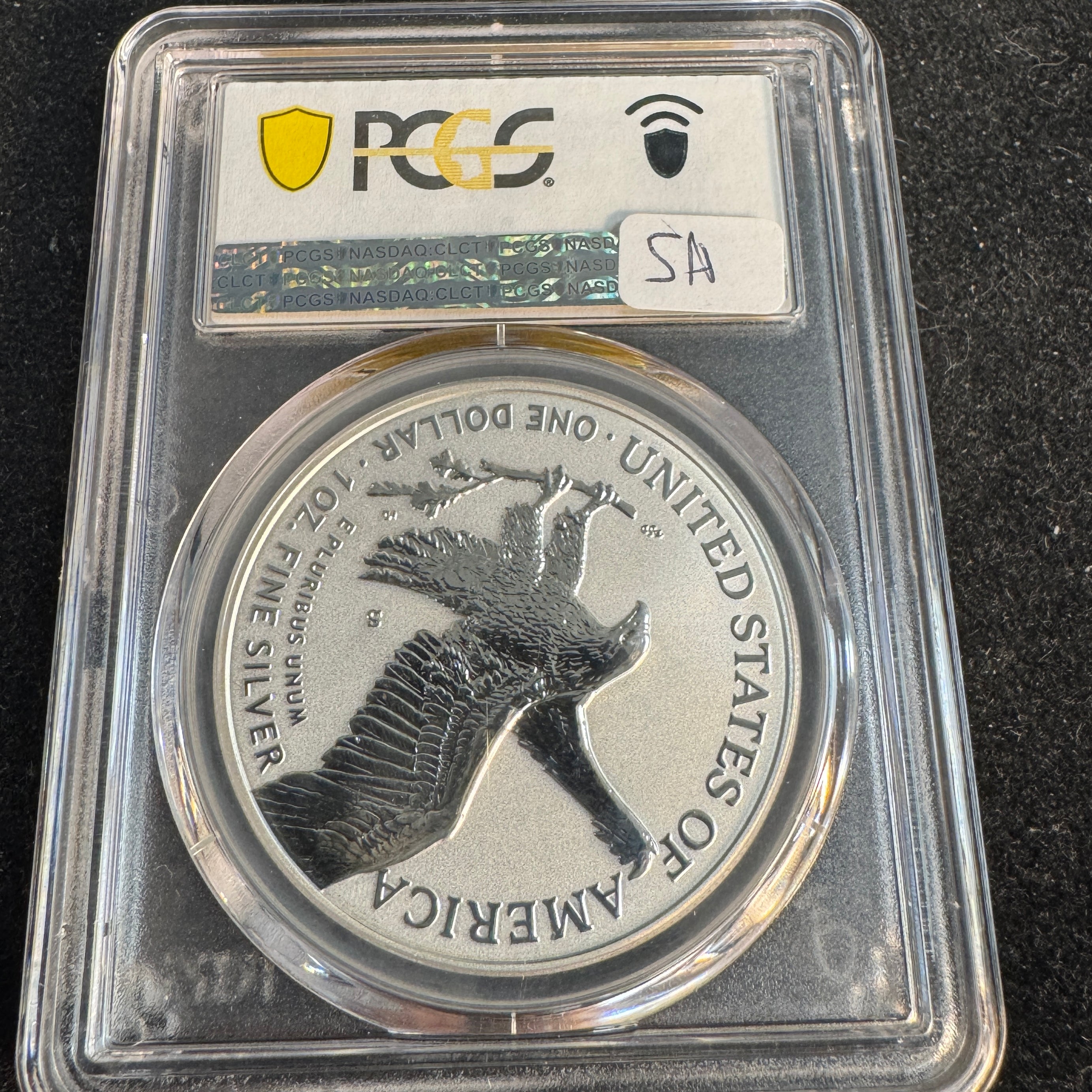 2021-S Reverse Proof Silver Eagle Type 2, Designer Edition, PCGS PR-69