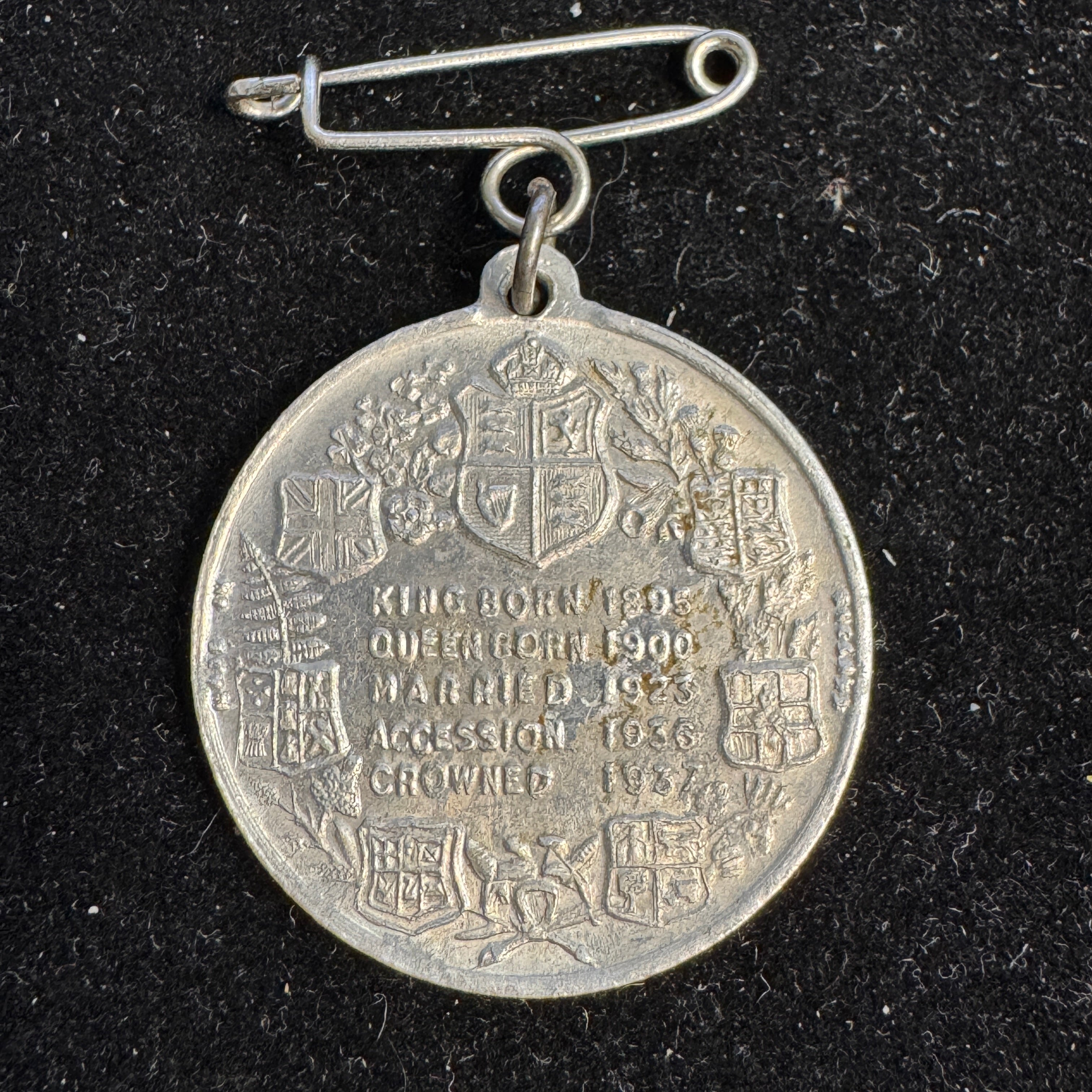 1937 HM King George VI & Queen Elizabeth Coronation Medal, 33mm Aluminum