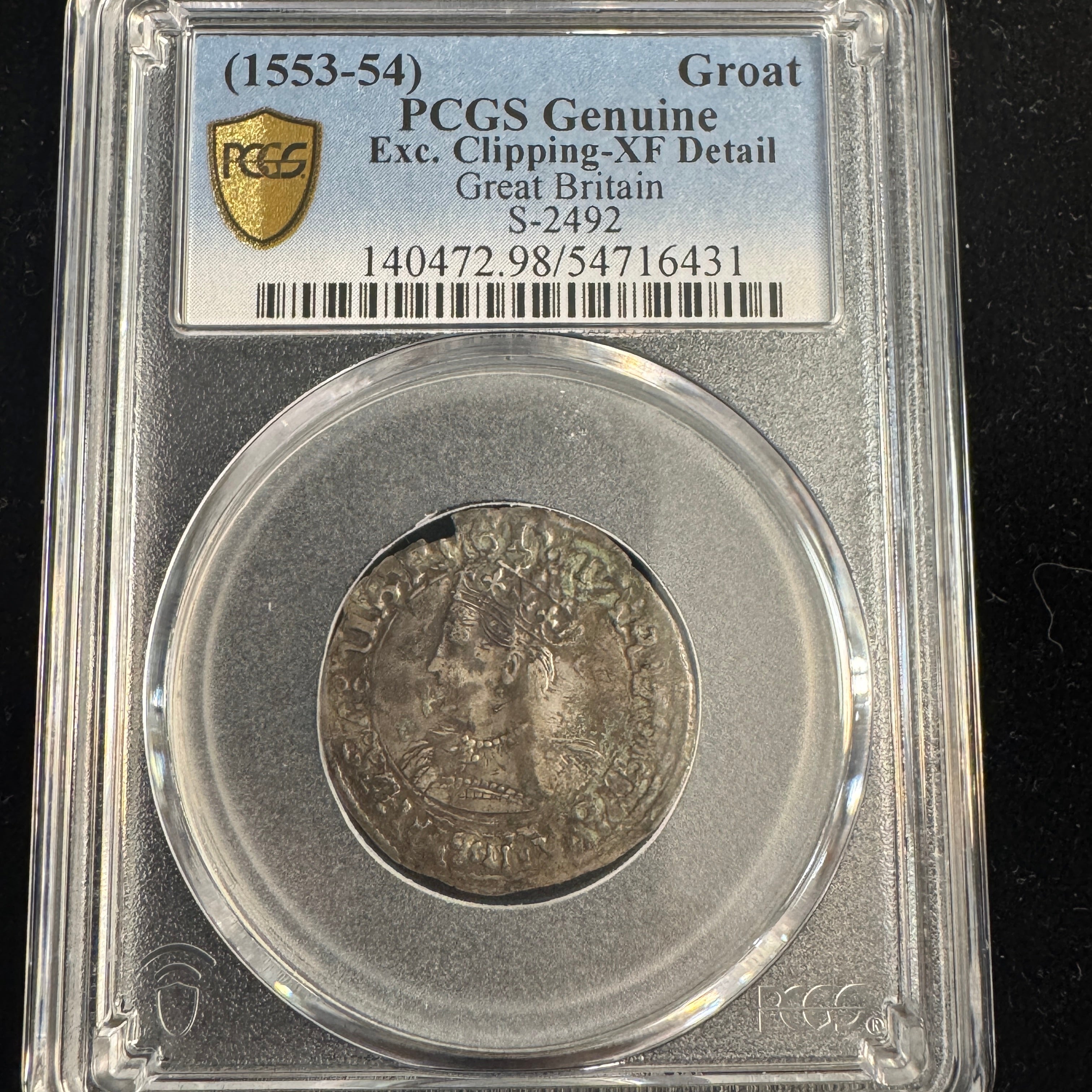(1553-54) England Groat, Mary, S-2492, PCGS XF Details 🏴󠁧󠁢󠁥󠁮󠁧󠁿
