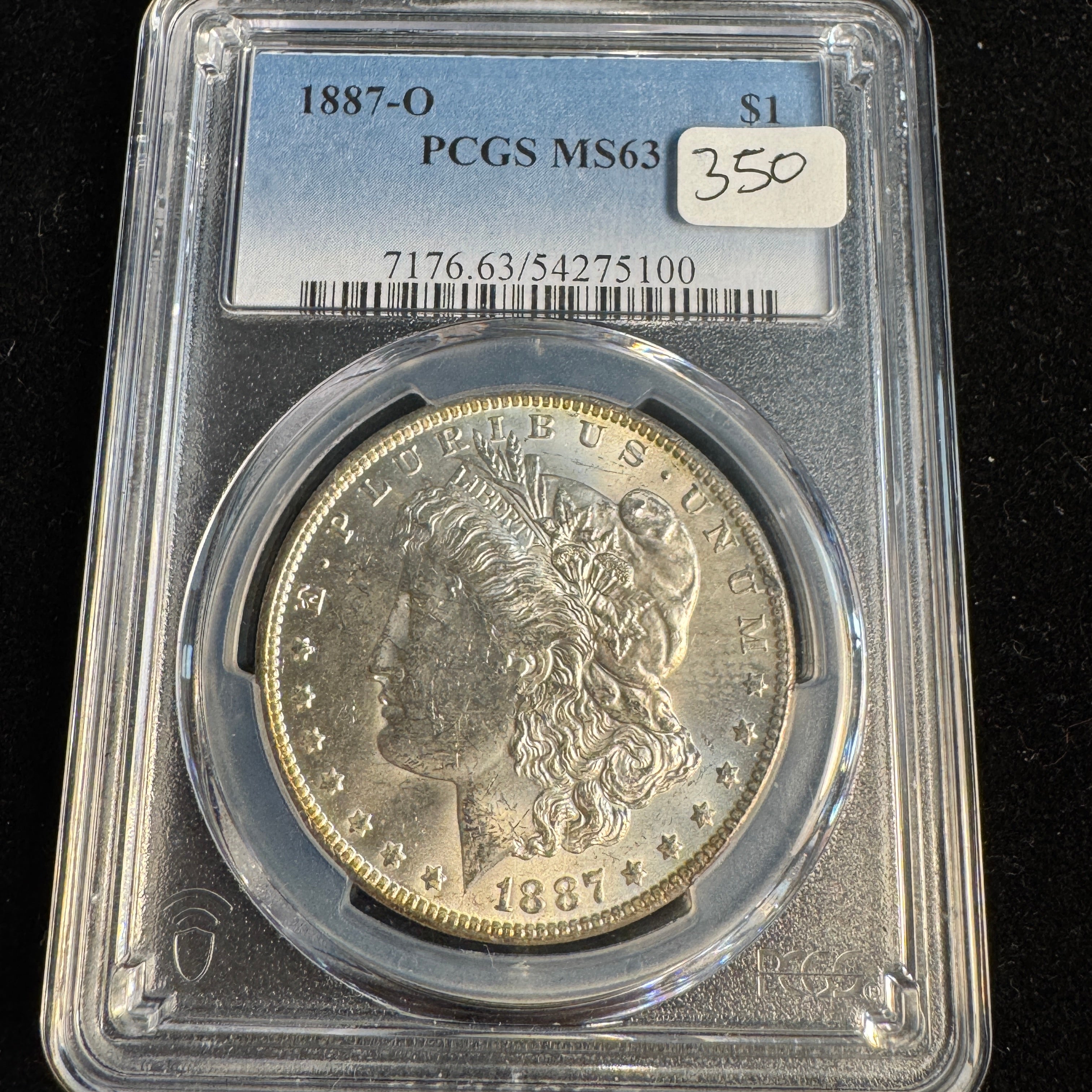 1887-O Morgan Silver Dollar, PCGS MS-63