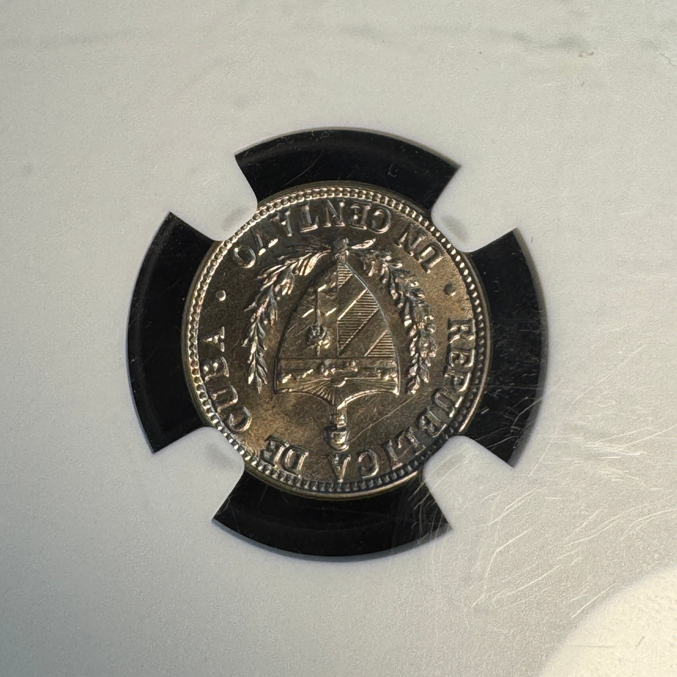 1946 (P) Cuba 1 Centavo, NGC MS-65