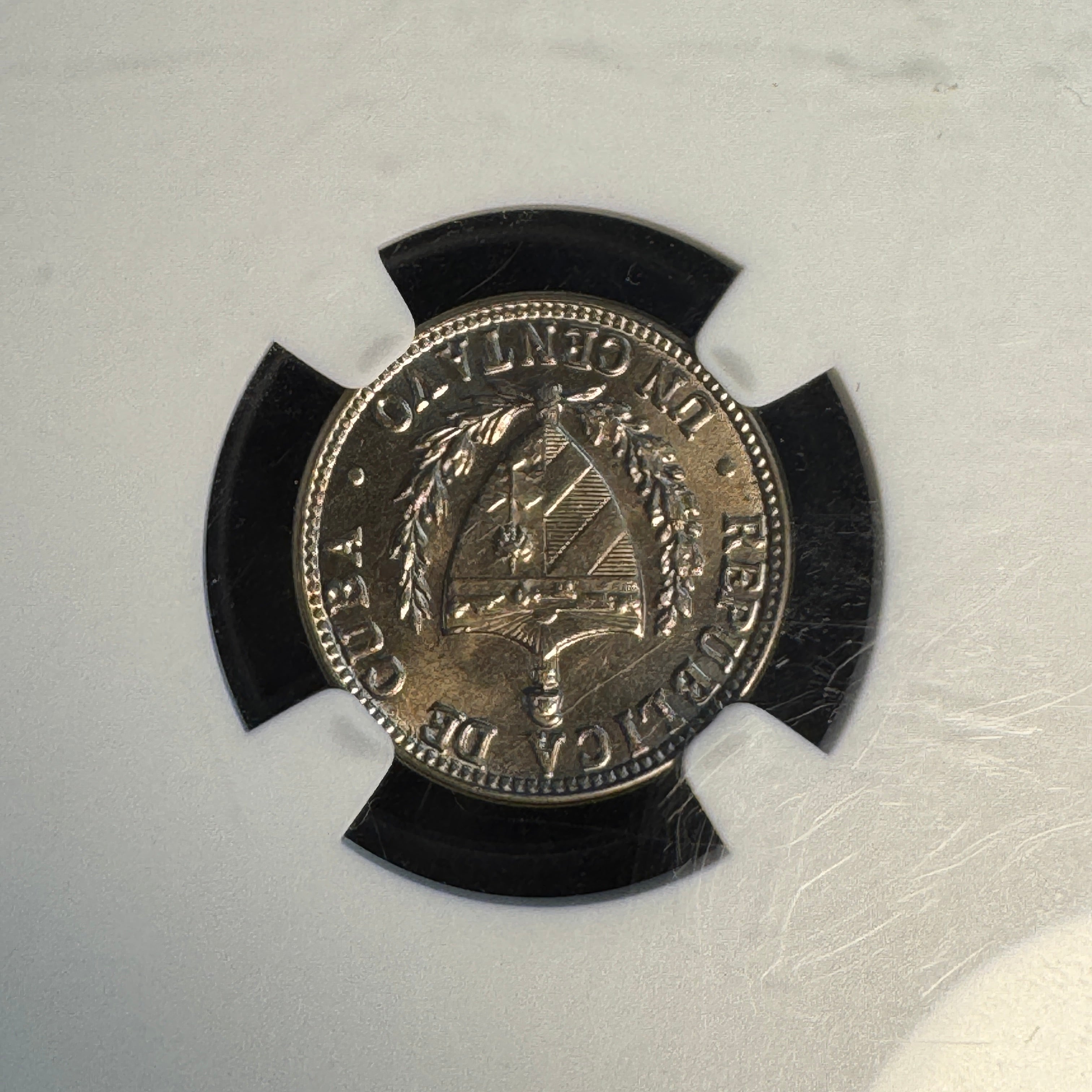 1946 (P) Cuba 1 Centavo, NGC MS-65