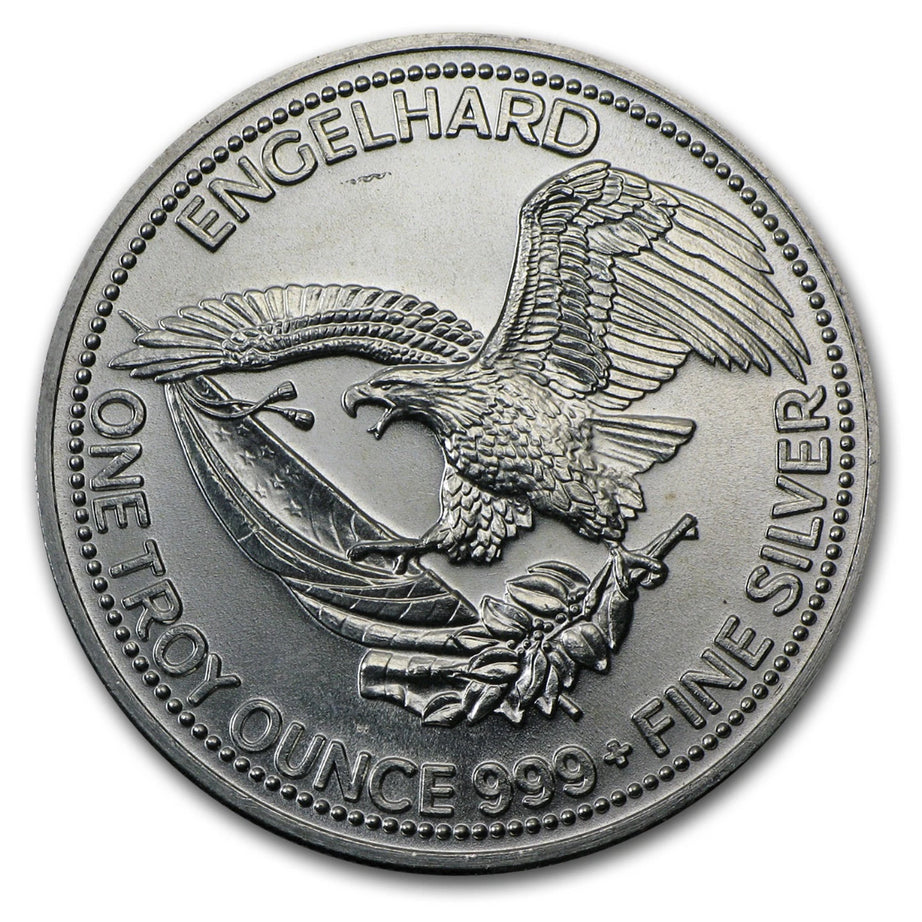 1985 Engelhard Prospector 1oz 999 Silver Round, Eagle Reverse - Classic!