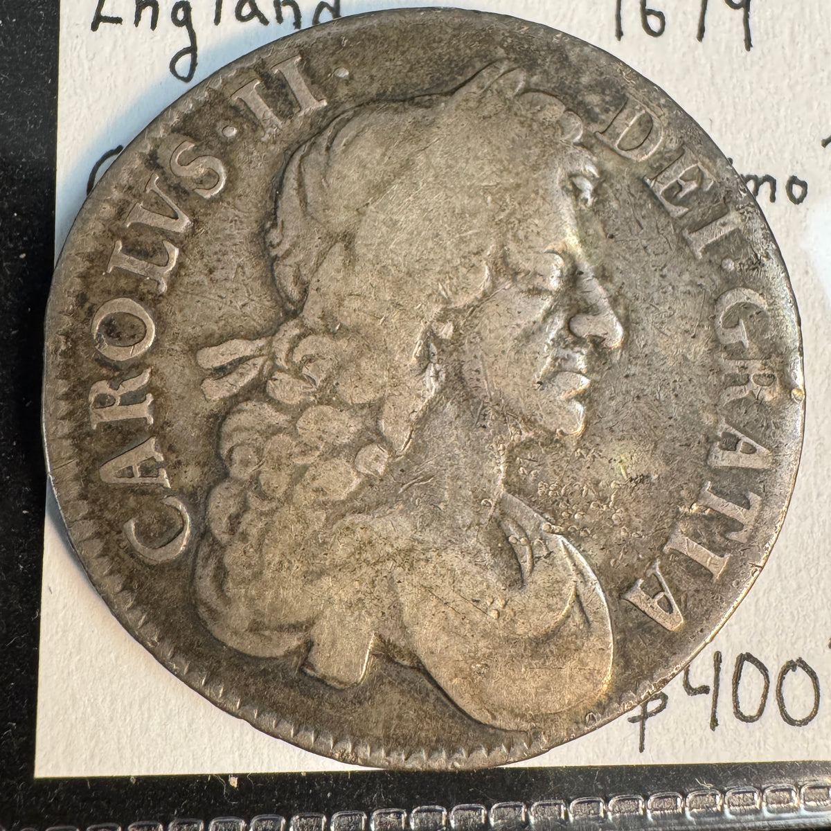 1679 England Crown, Charles II, Tres Primo, Sp#3359 - Fine 🏴󠁧󠁢󠁥󠁮󠁧󠁿