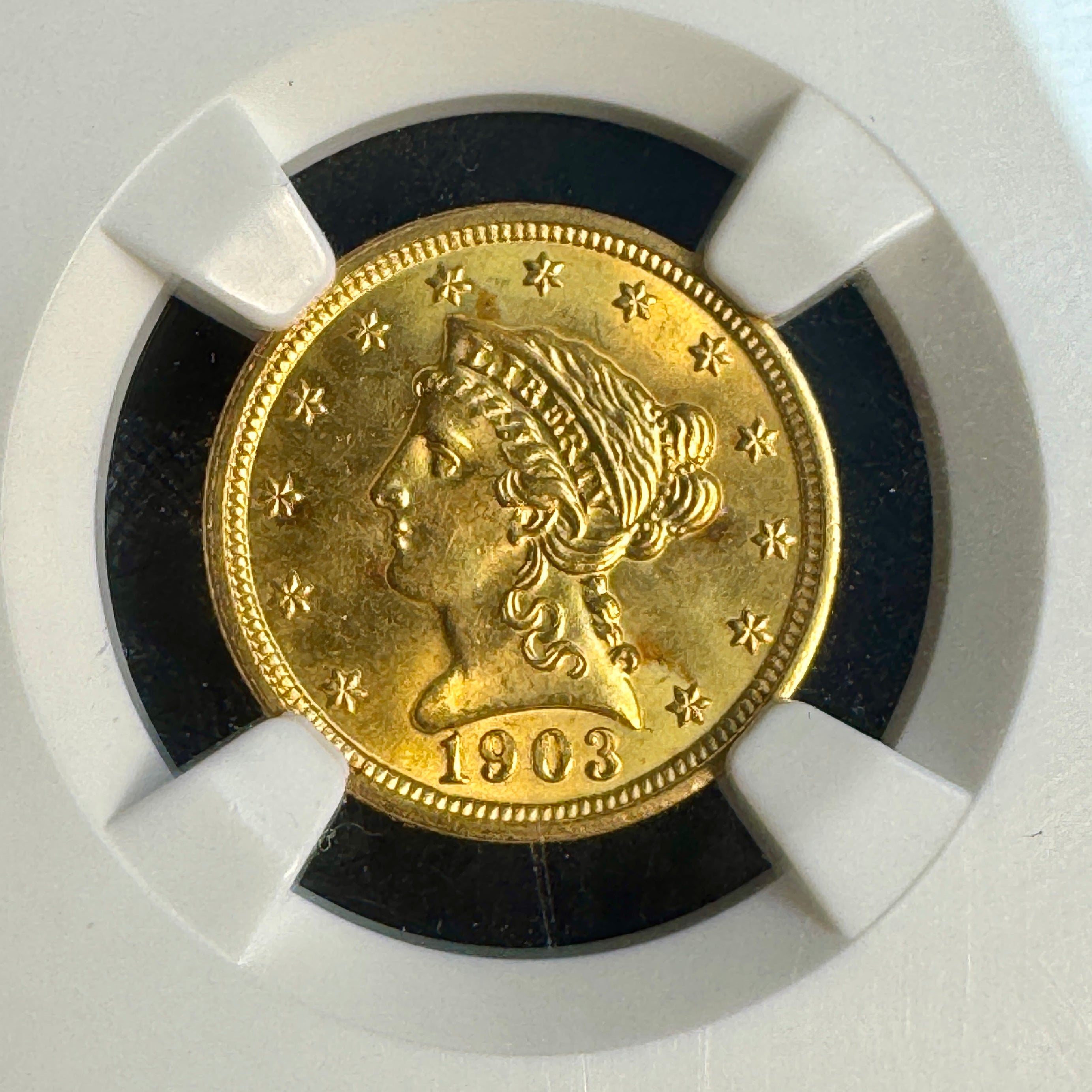 1903 Liberty Head $2.50 Dollars Gold, NGC MS-65