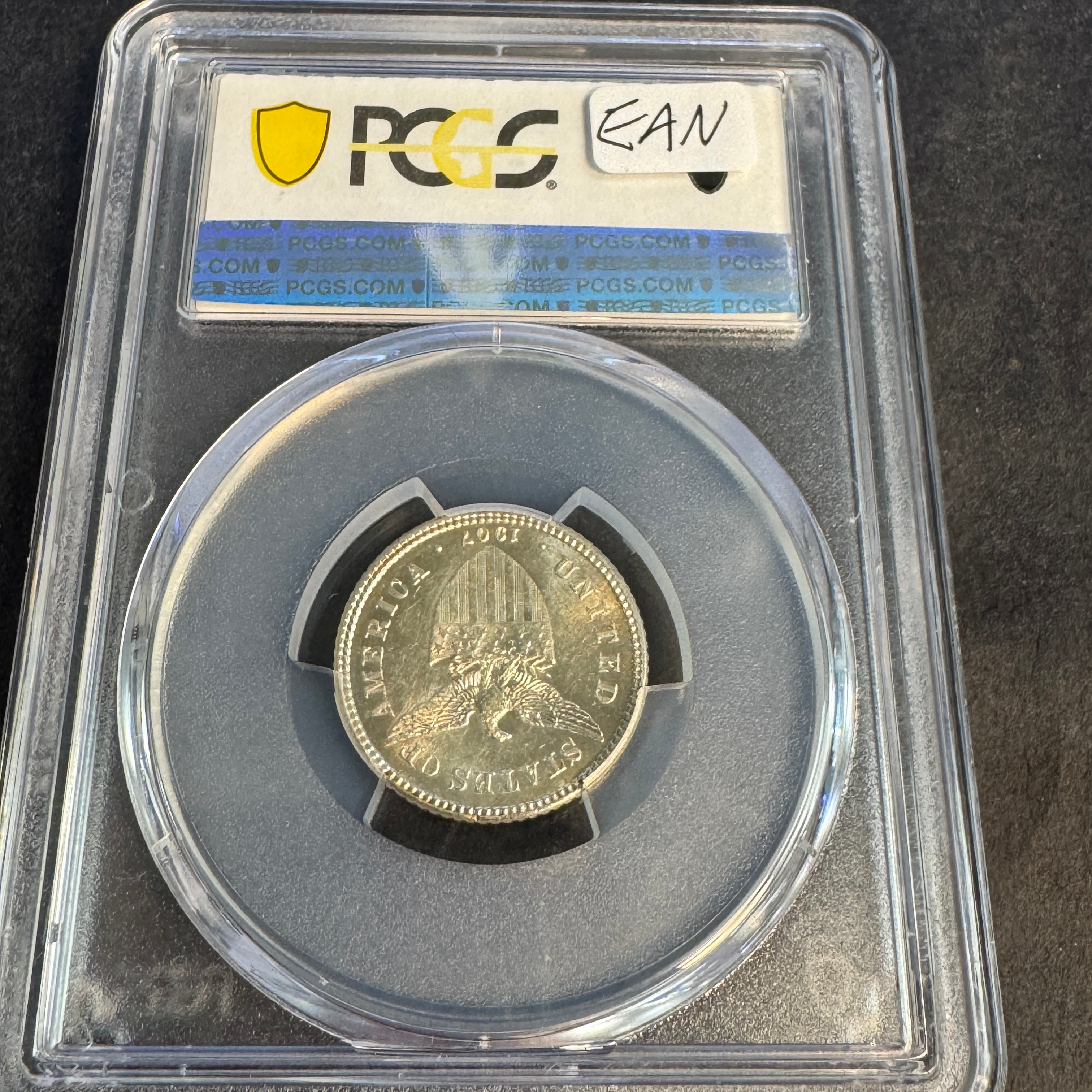 1907-S US Philippines 20 Centavos, PCGS MS-61