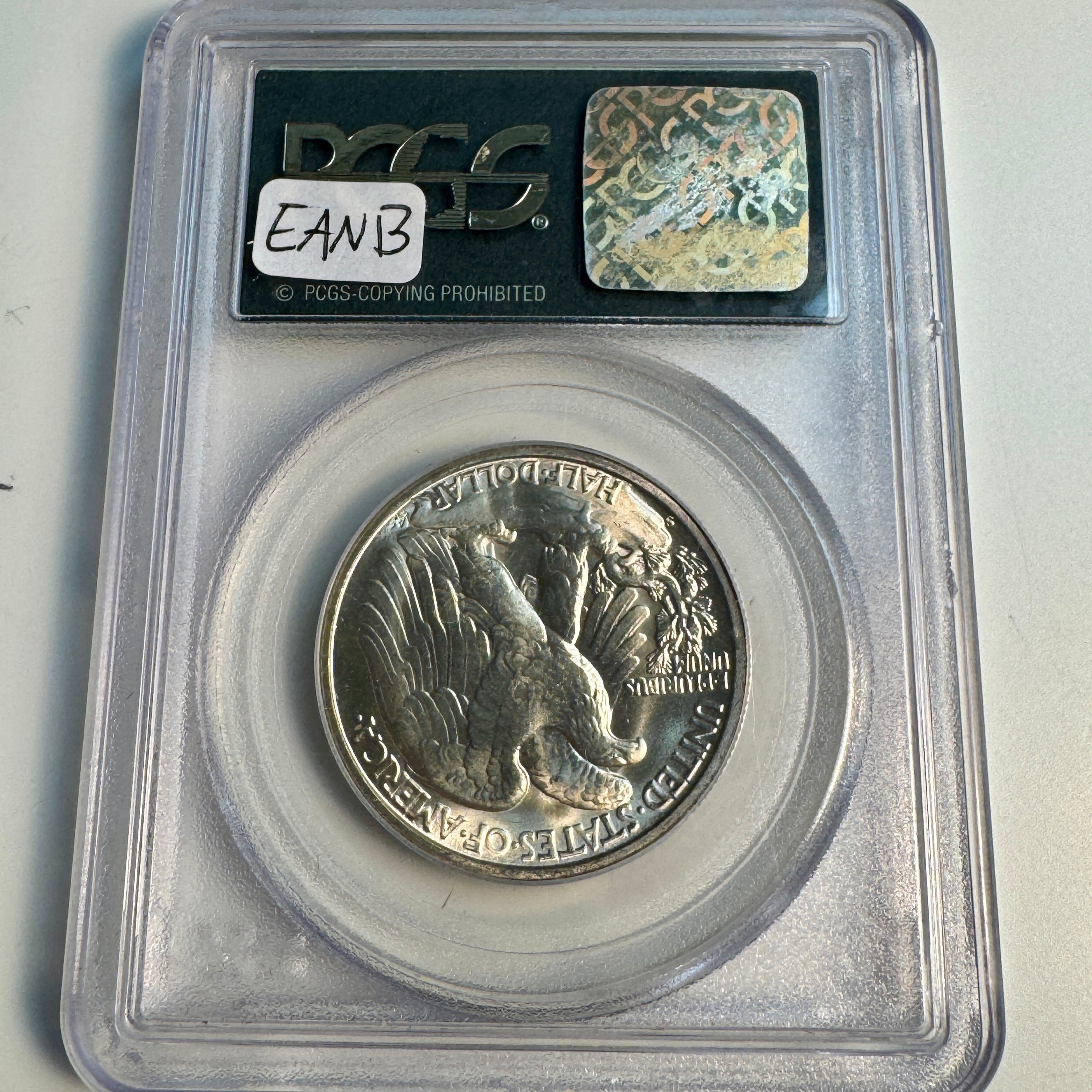 1946-S Walking Liberty 50c, OGH PCGS MS-65