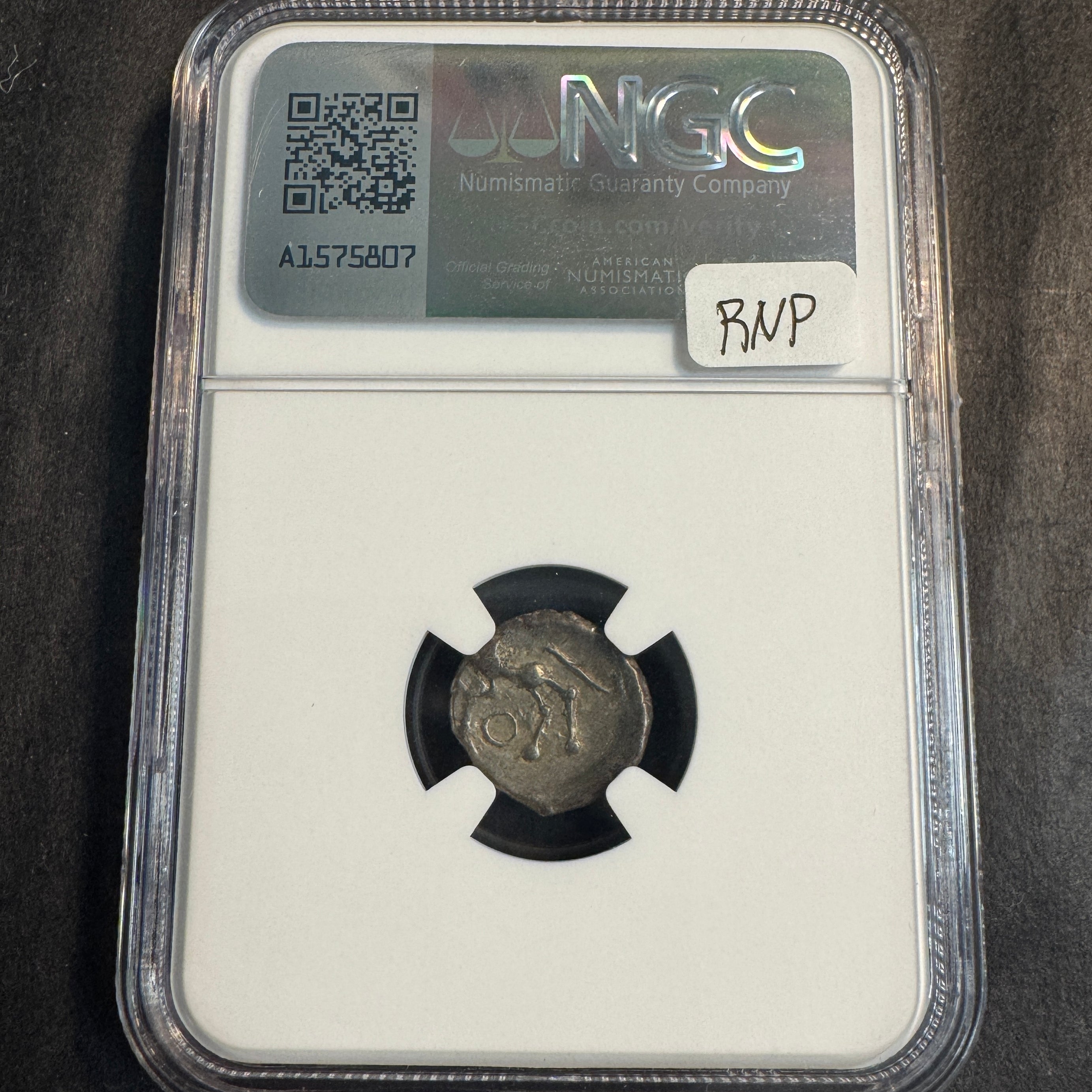 GAUL, Aedui Tribe c.100-50 BC AR Quinarius, Roma / Horse, NGC Ancients