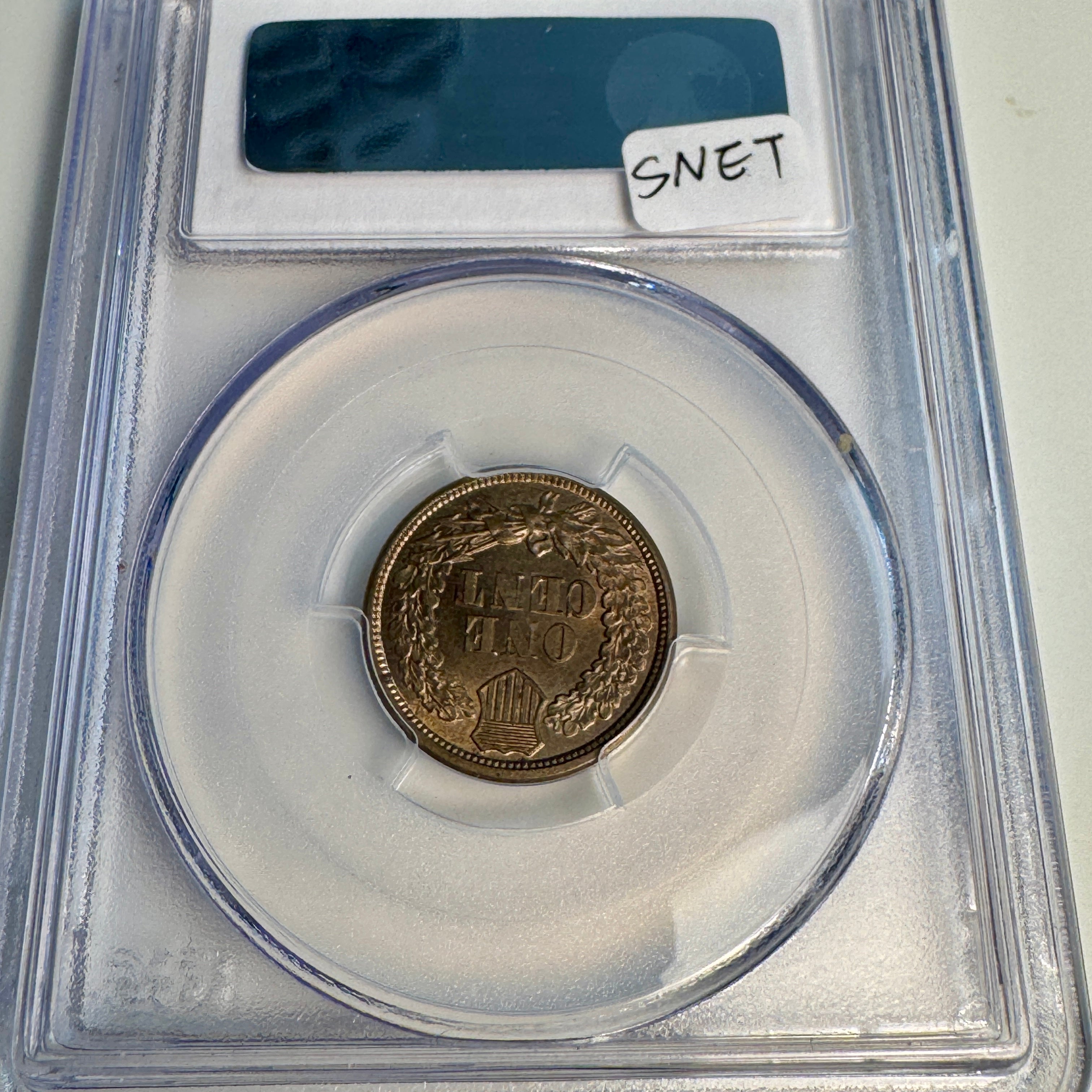 1861 Indian Head Cent 1C, PCGS MS-64