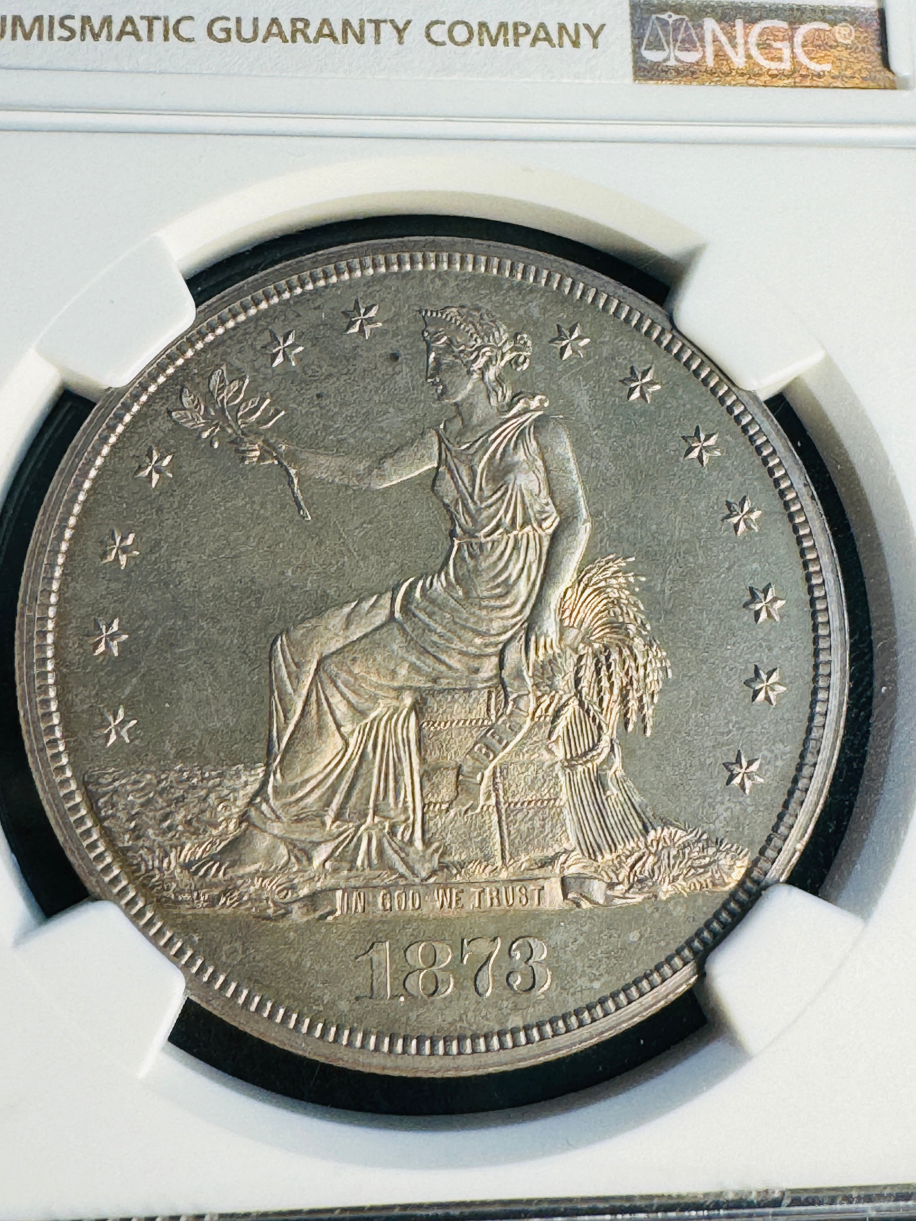 1873 US Trade Dollar $1 Proof, J-1322, NGC PF-64