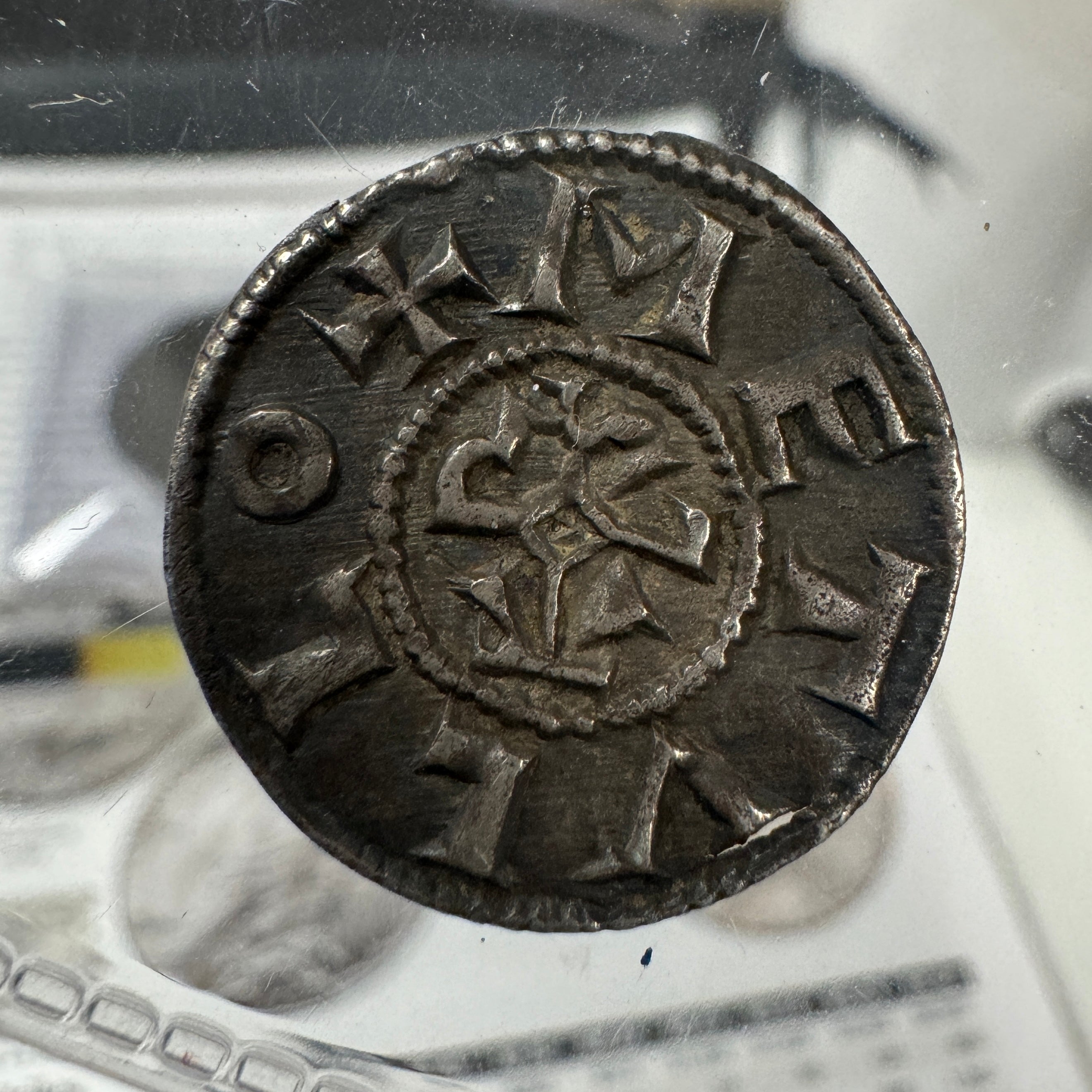 (768-814) AD Carolingian France AR Denier, Emperor Charlemagne, Melle Mint, MEC-923 👑