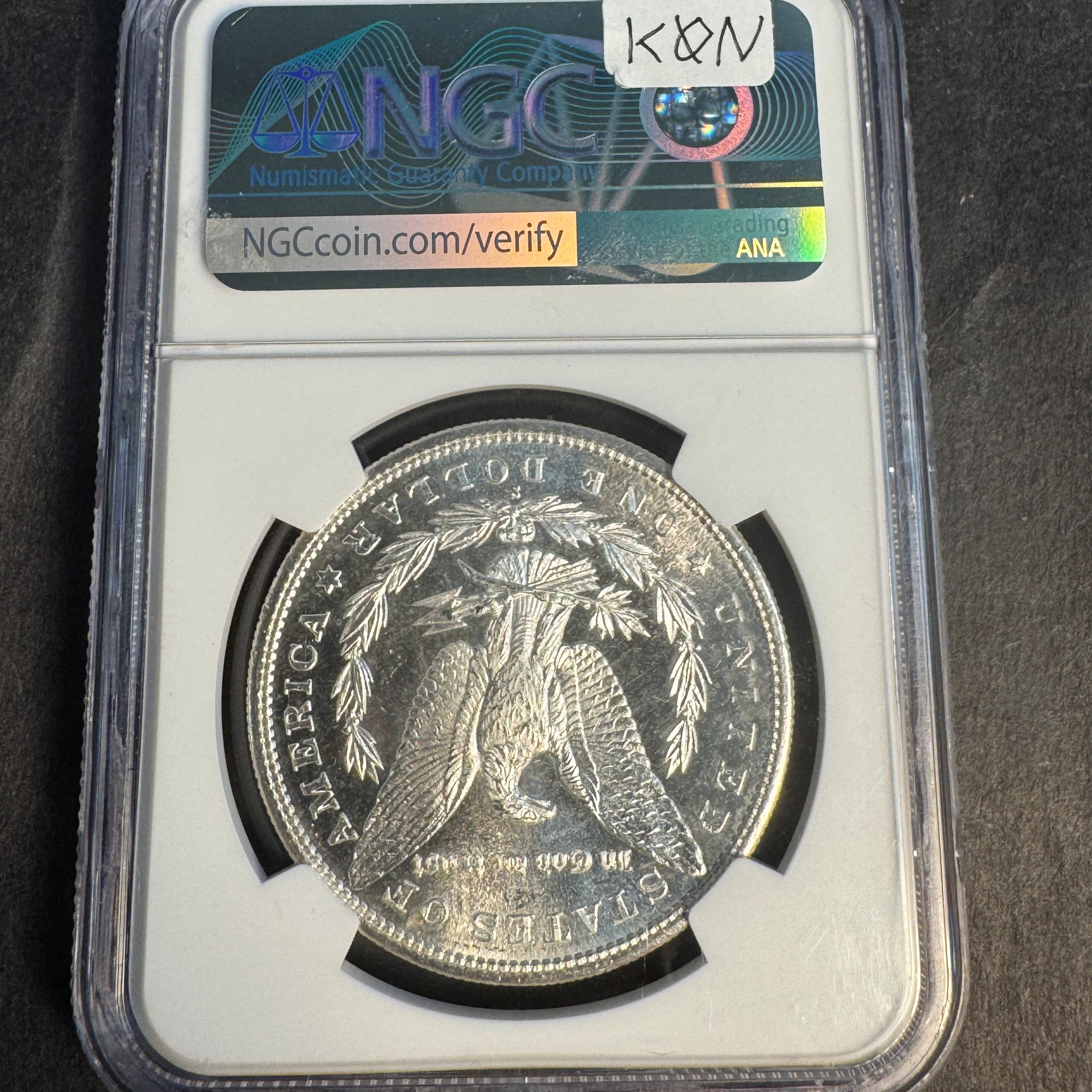 1881-S Morgan Silver Dollar, NGC MS-66 with Green CAC 🟢