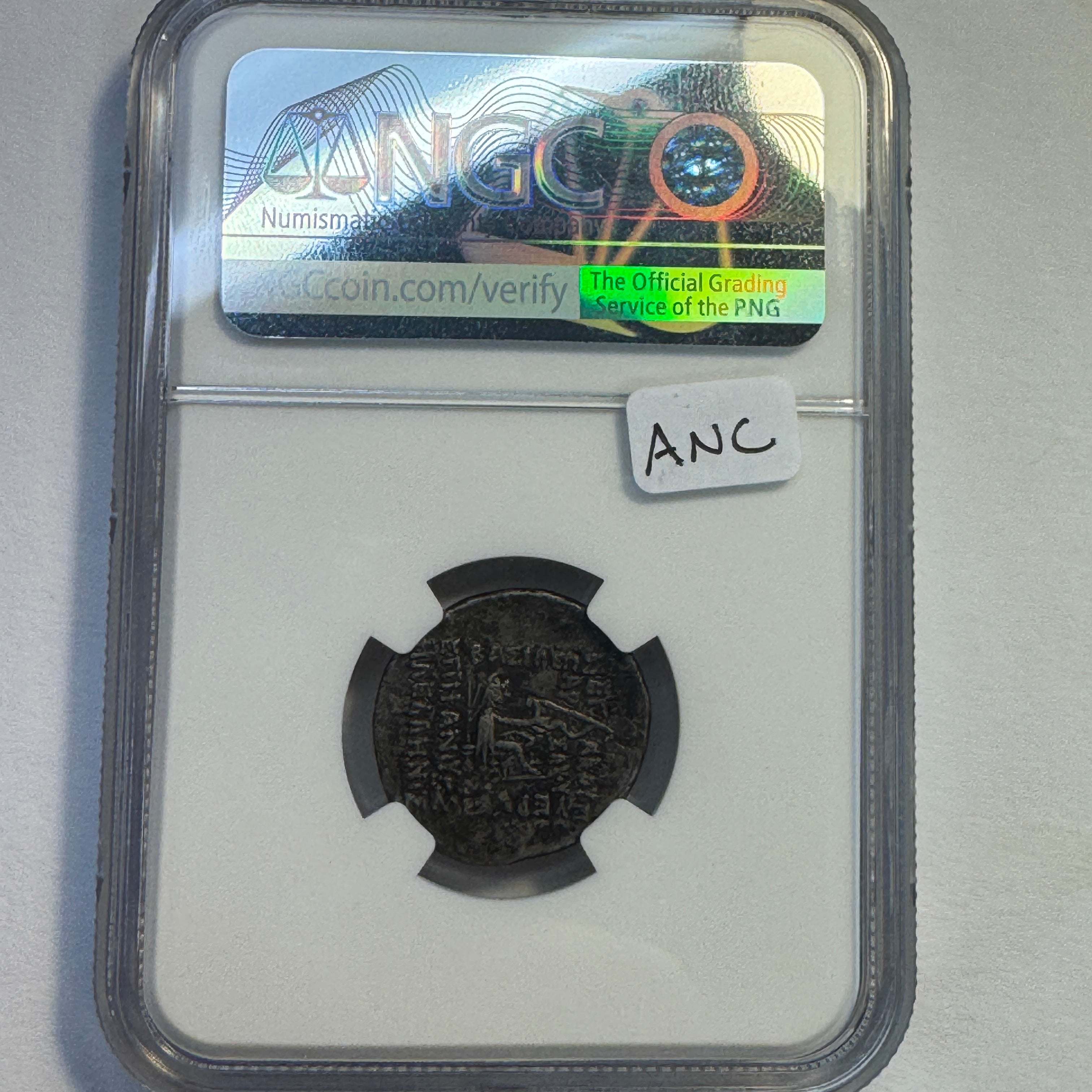 Parthian Empire Orodes I (c85-75 BC) AR Drachm, NGC Choice VF