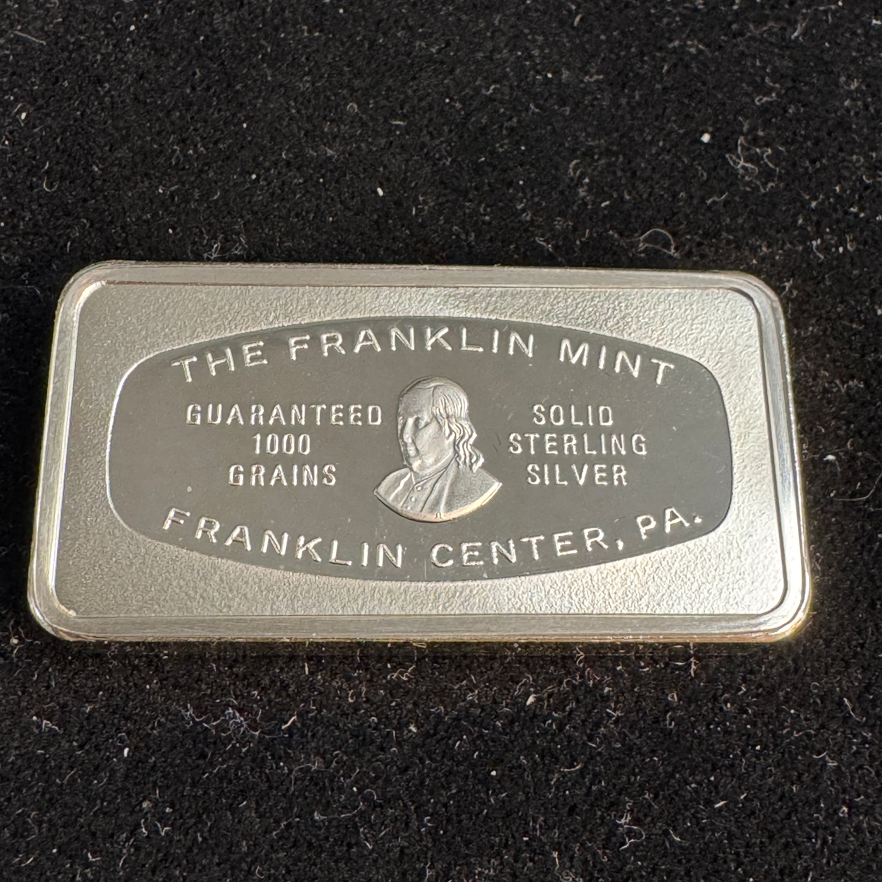 1974-FM First National (Bank) Lincoln Nebraska - 1000 Grains Sterling Silver Bar