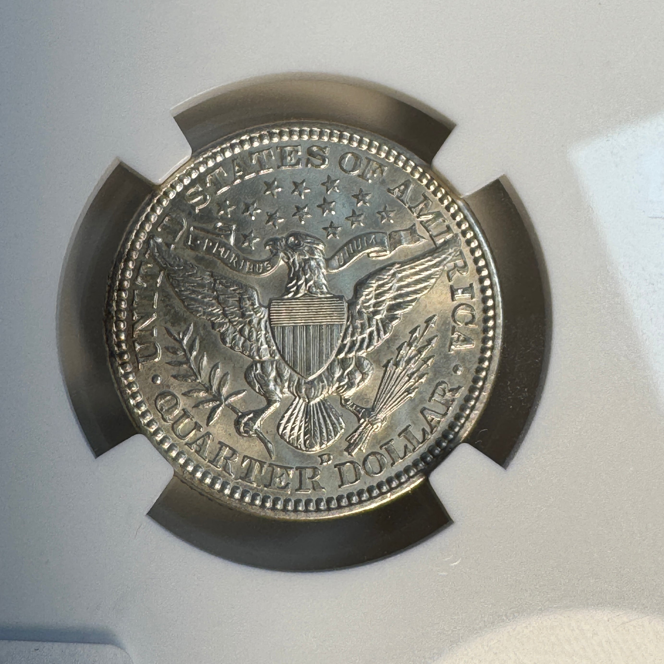 1915-D Barber Quarter 25c, NGC MS-62