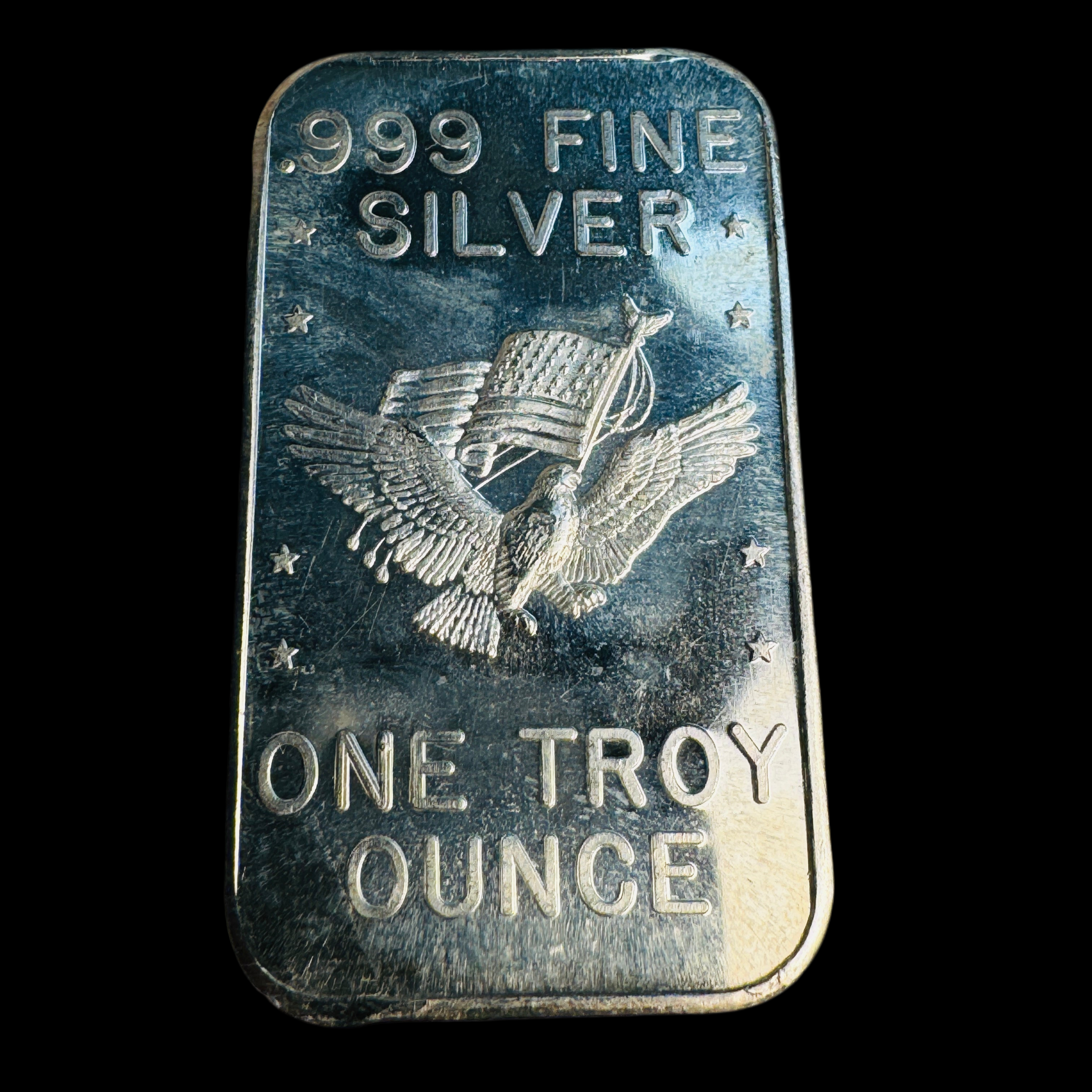 1981 Former US Strategic Stockpile 1 oz 999 Silver Ingot Bar (California Crown)