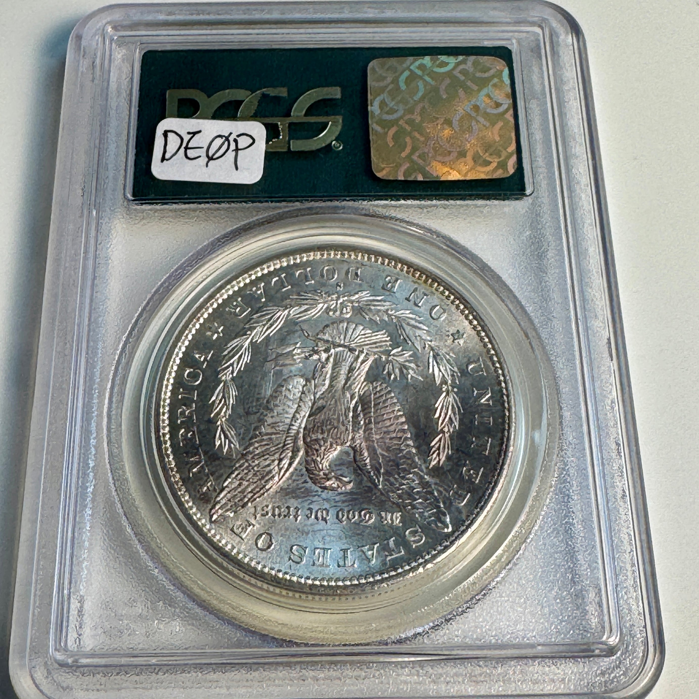 1879-S Morgan Silver Dollar, OGH PCGS MS-65
