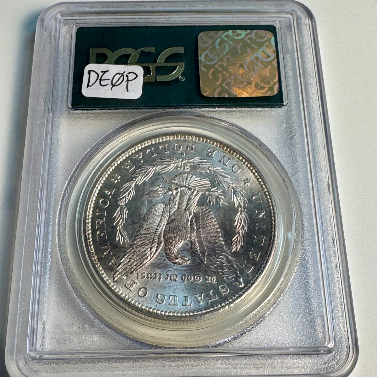 1879-S Morgan Silver Dollar, OGH PCGS MS-65