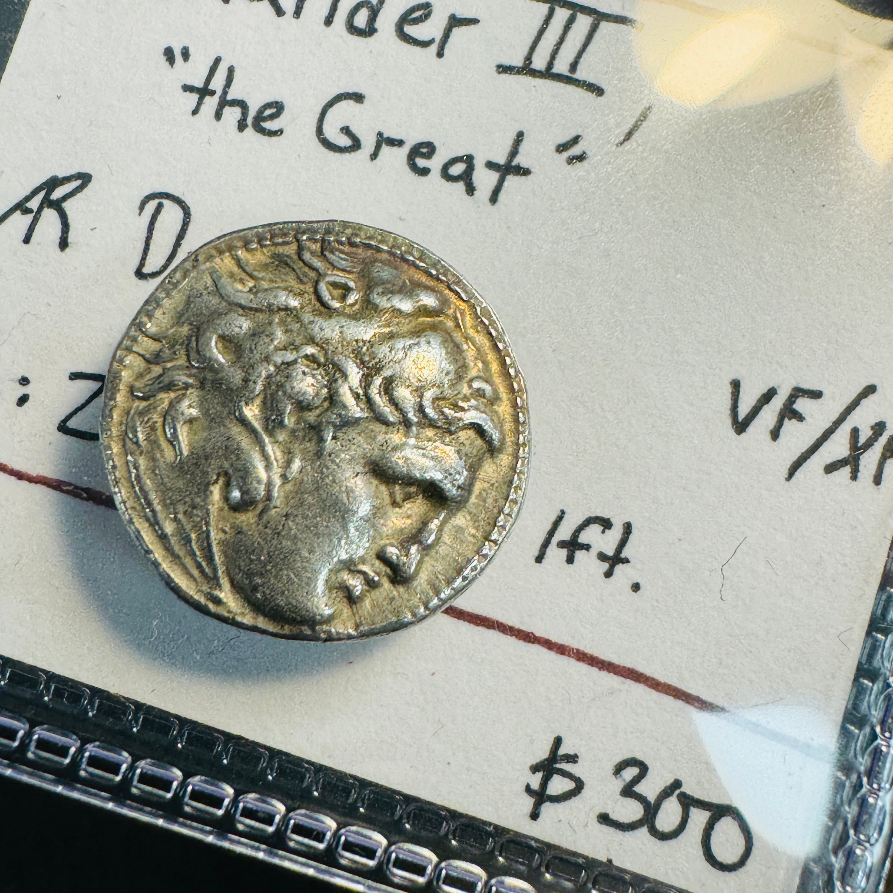 (336-323 BC) Alexander the Great of Macedon Silver Drachm, Rv: Zeus Seated, VF-XF