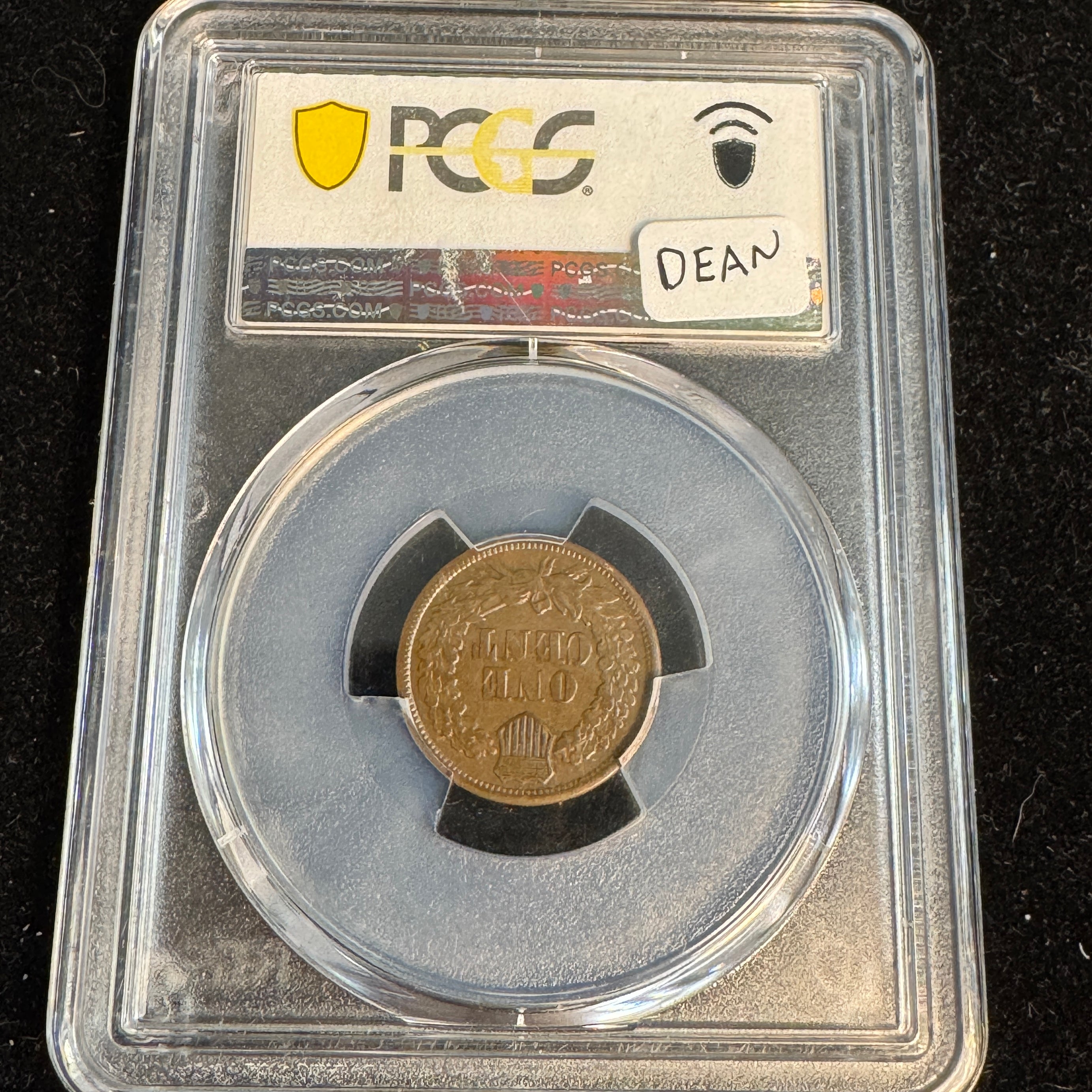 1877 Indian Head Cent US 1c Key Date, PCGS VF-35