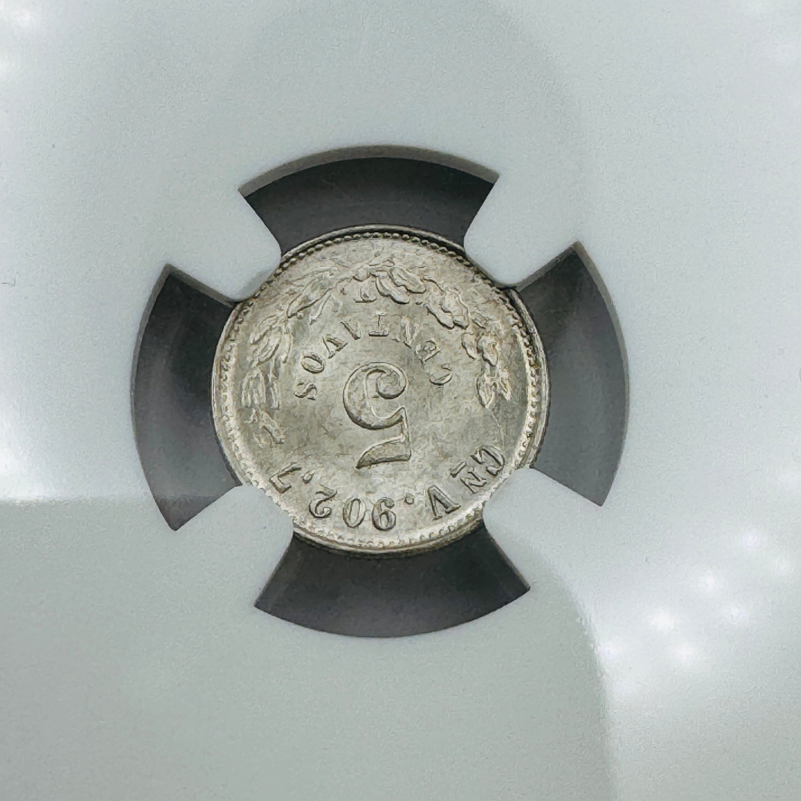 1903 CN-V Mexico 5 Centavos silver, NGC MS-64 🇲🇽