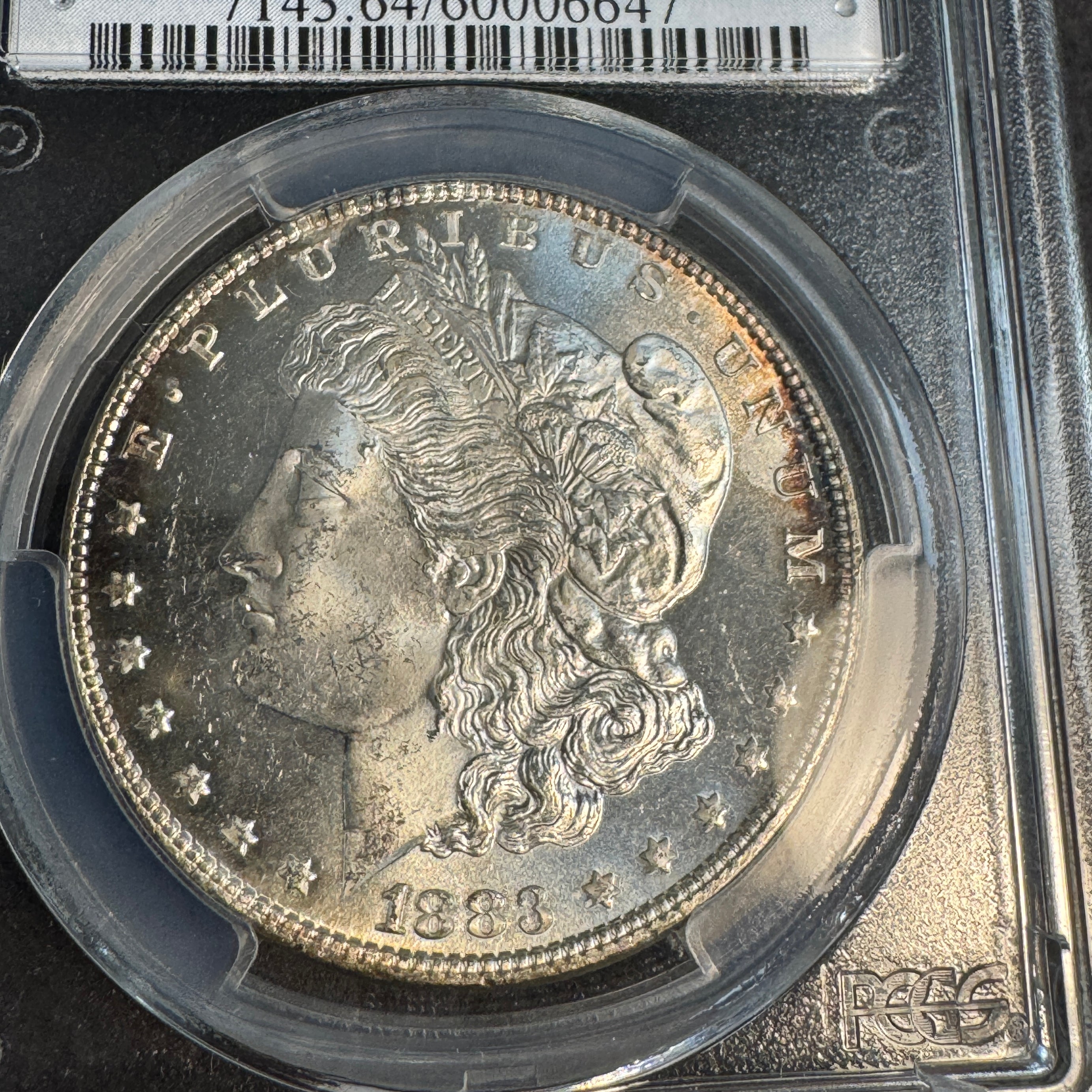 1883 Morgan Silver Dollar, PCGS MS-64 PL, Prooflike! Green CAC Approved 🟢