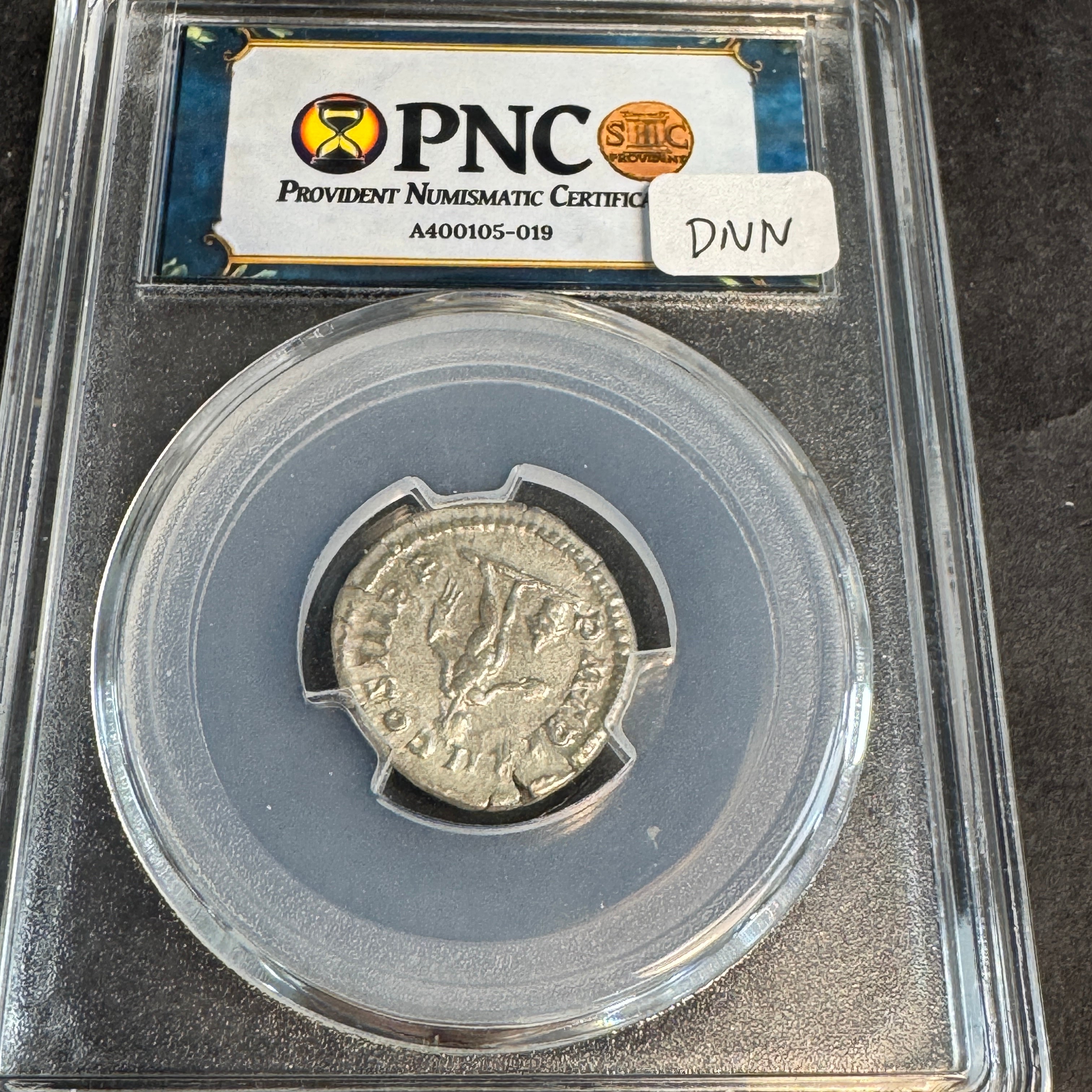 Septimus Severus (193-211 AD) Roman Empire AR Denarius, Rx: Genius, RIC-195, PNC Choice AU