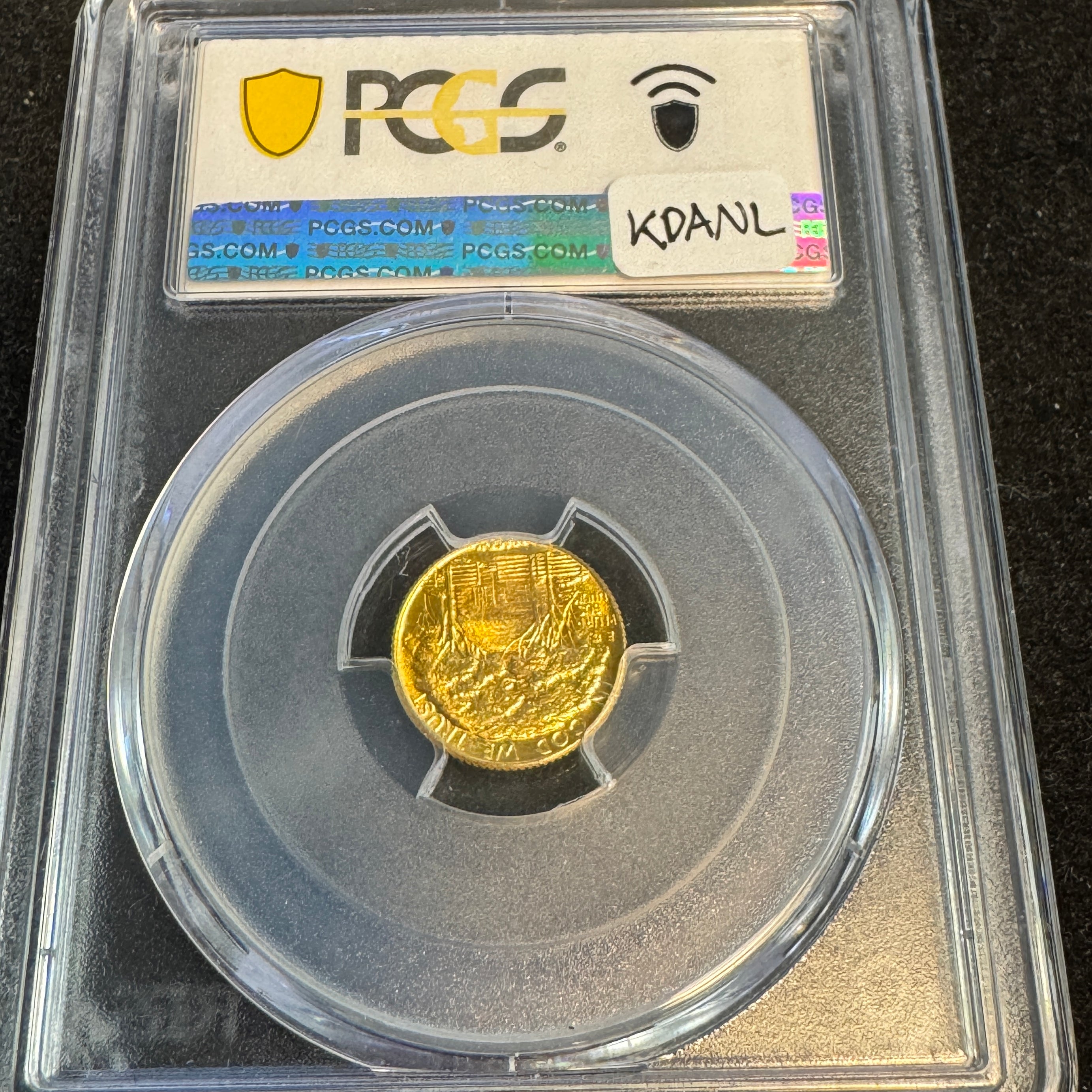 1922 Grant Commemorative Gold $1, No Star, PCGS MS-67 Green CAC Approved