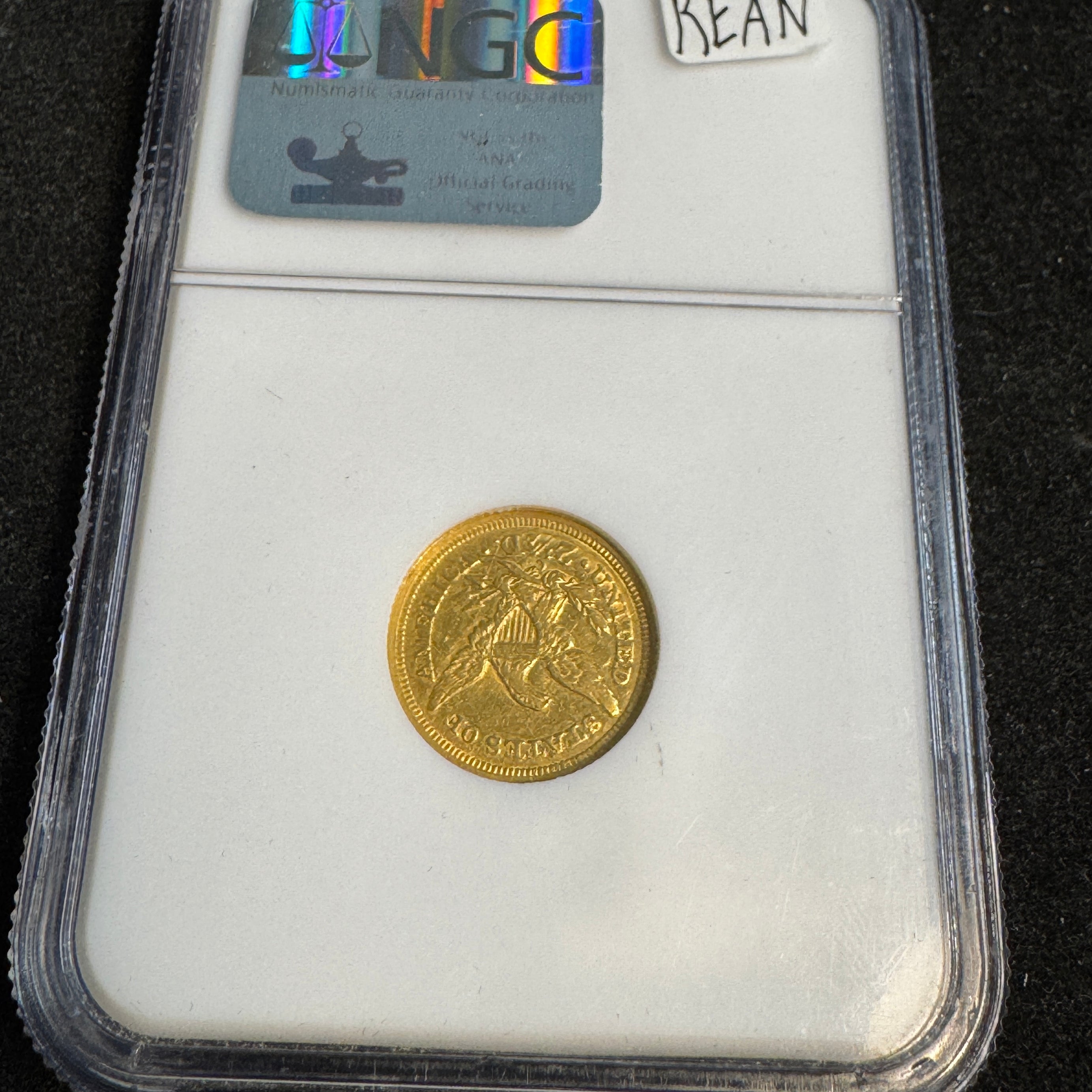 1840-C Liberty Head $2.5 Gold, Charlotte, NGC AU-50