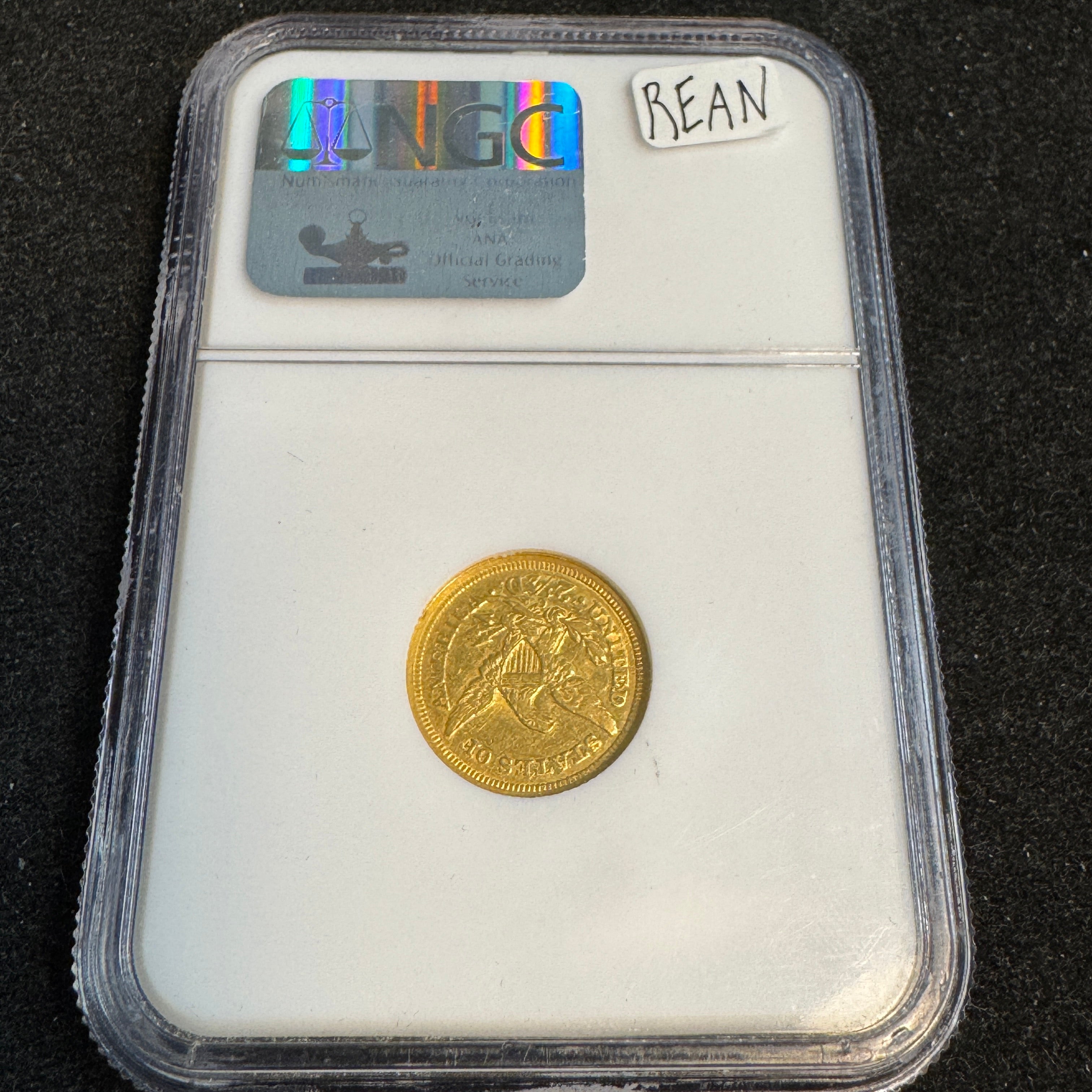 1840-C Liberty Head $2.5 Gold, Charlotte, NGC AU-50